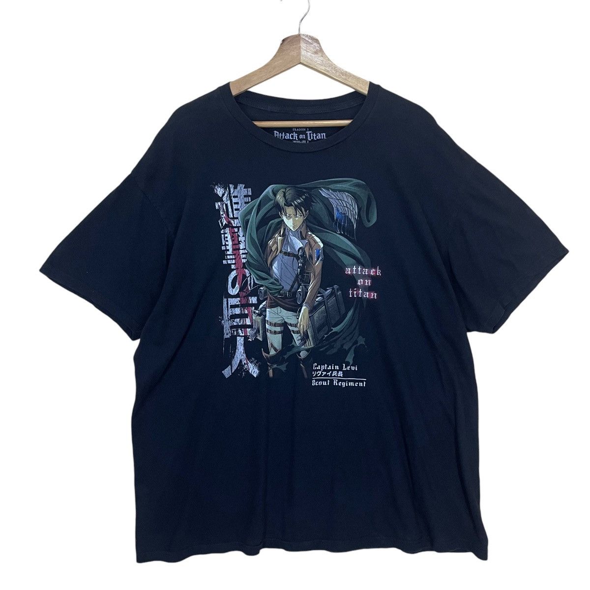 Japanese Brand Attack On Titan Big Logo Tee Hoodie, Sweatshirt | PodTeesHub.com