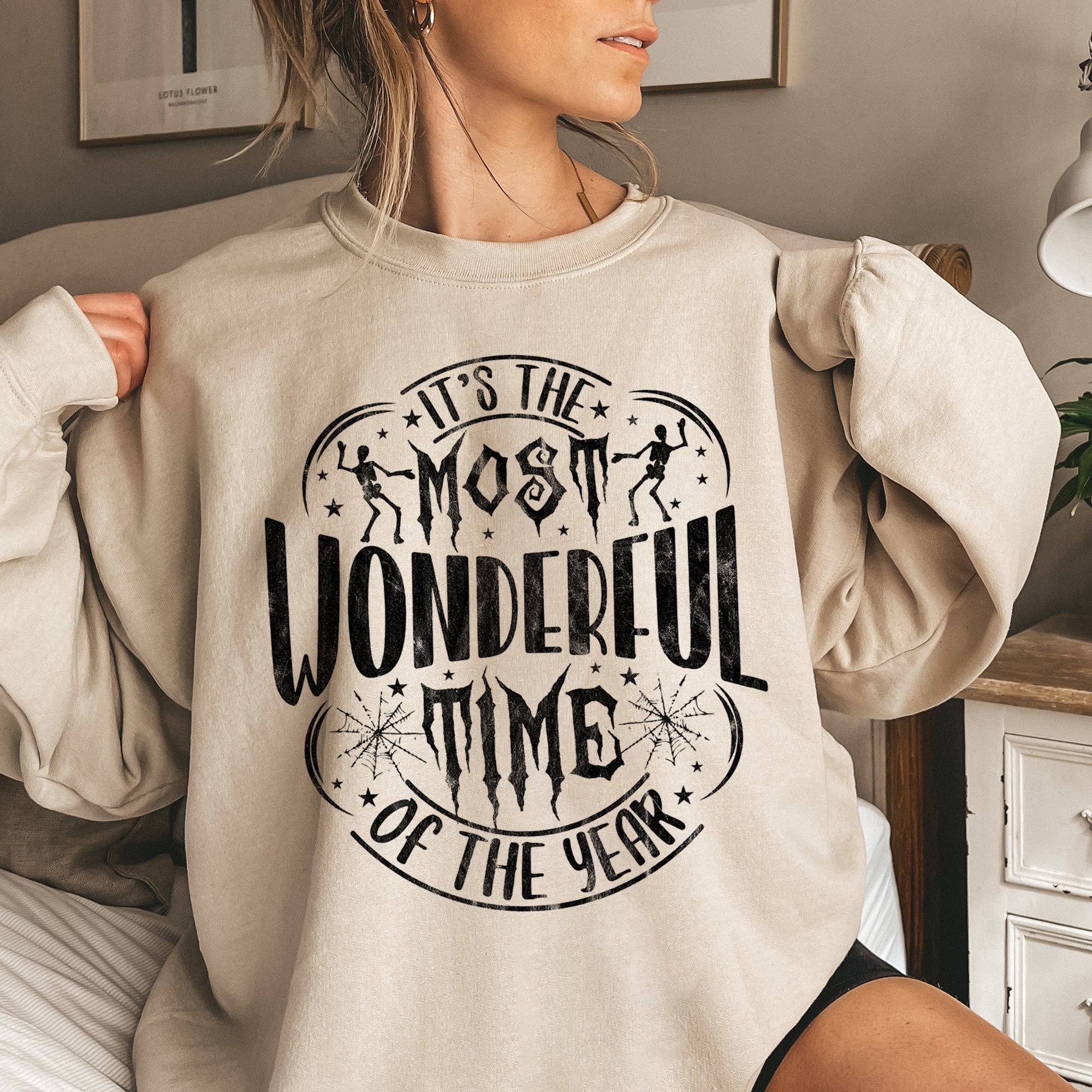 Most Wonderful Time Halloween Sweatshirt T-Shirts, Hoodie | PodTeesHub.com