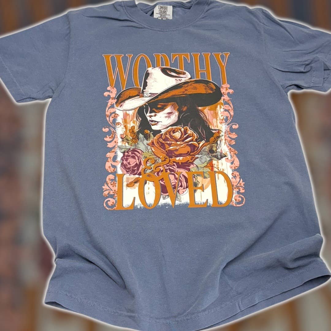 Worthy & Loved Comfort Color T-Shirt Hoodie, Sweatshirt | PodTeesHub.com