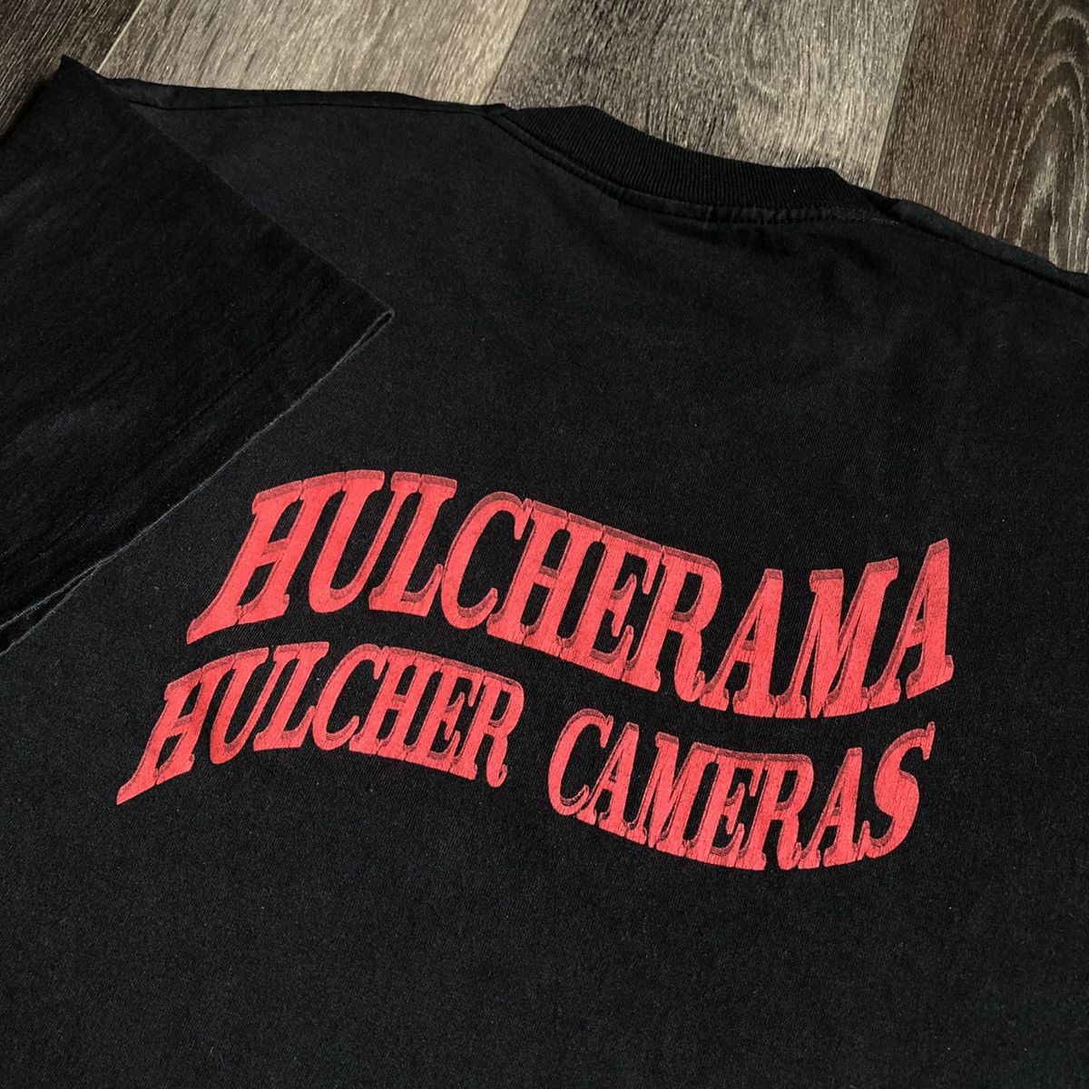 Vintage 1990s Hulcher Cameras Hulcherama Retro Logo T Shirt Hoodie, Sweatshirt | PodTeesHub.com