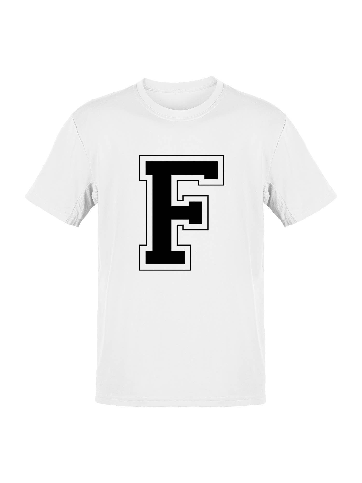 College Varsity Letter F Unisex T-Shirt Men's T-Shirt Hoodie, Sweatshirt | PodTeesHub.com