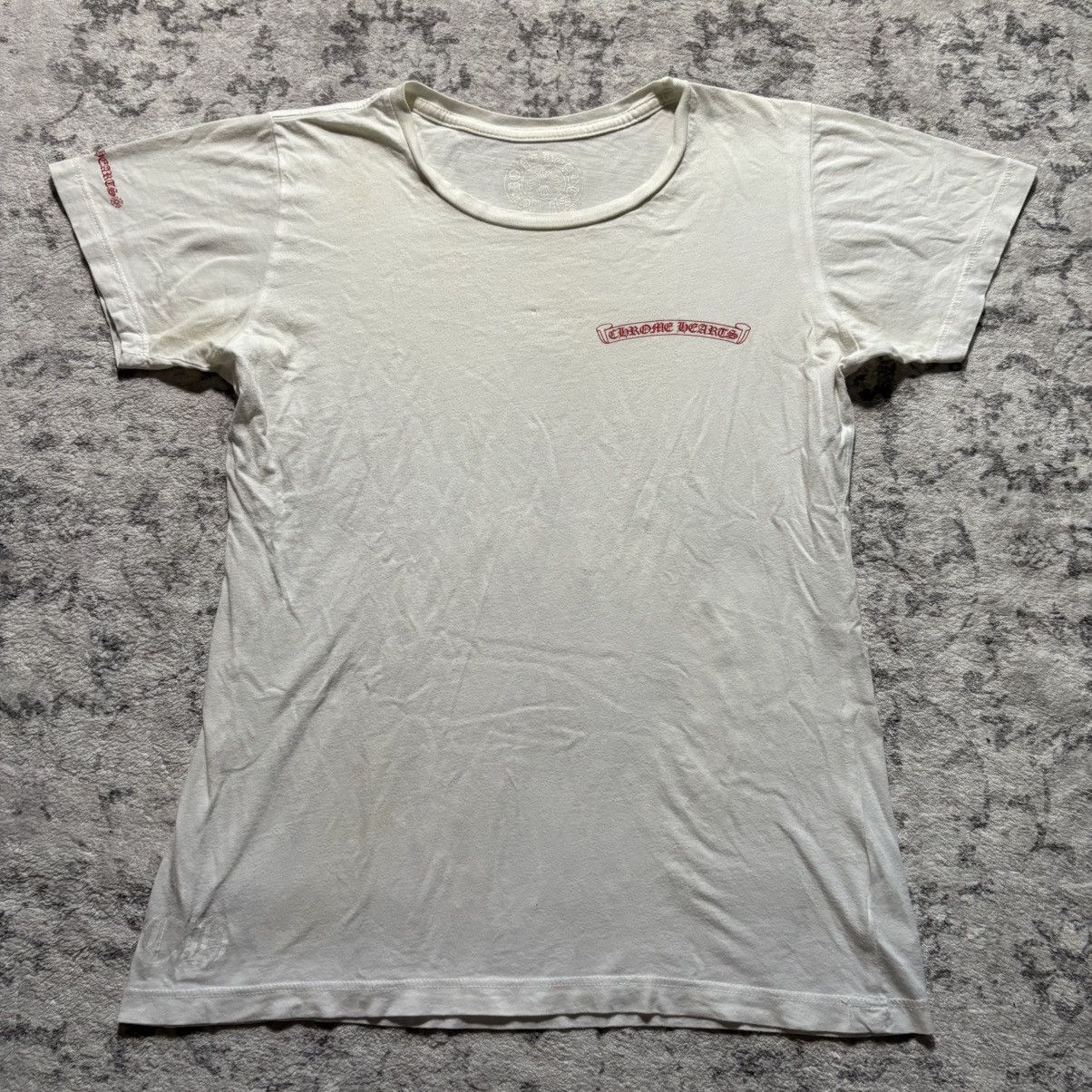 Hearts Chrome Hearts Horseshoe Logo T Shirt White Women S L Hoodie, Sweatshirt | PodTeesHub.com