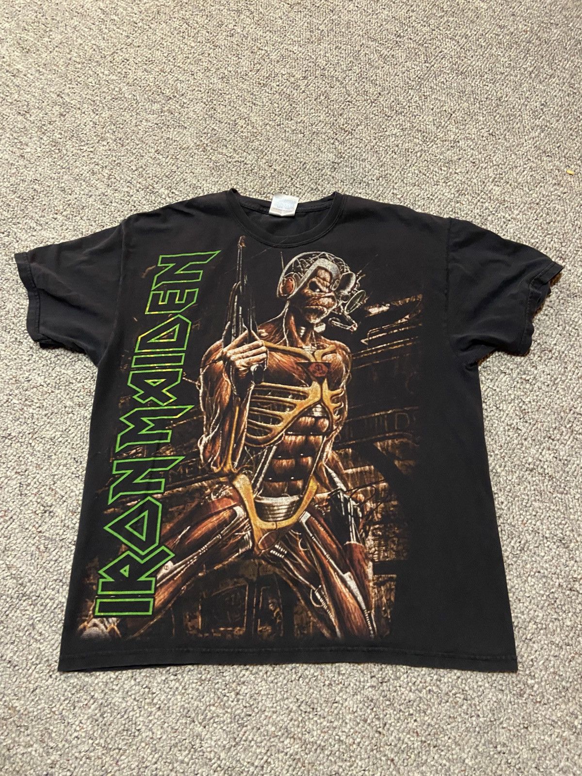 Band Tees Distressed Iron Maiden Heavy Metal Band Tee Hoodie, Sweatshirt | PodTeesHub.com