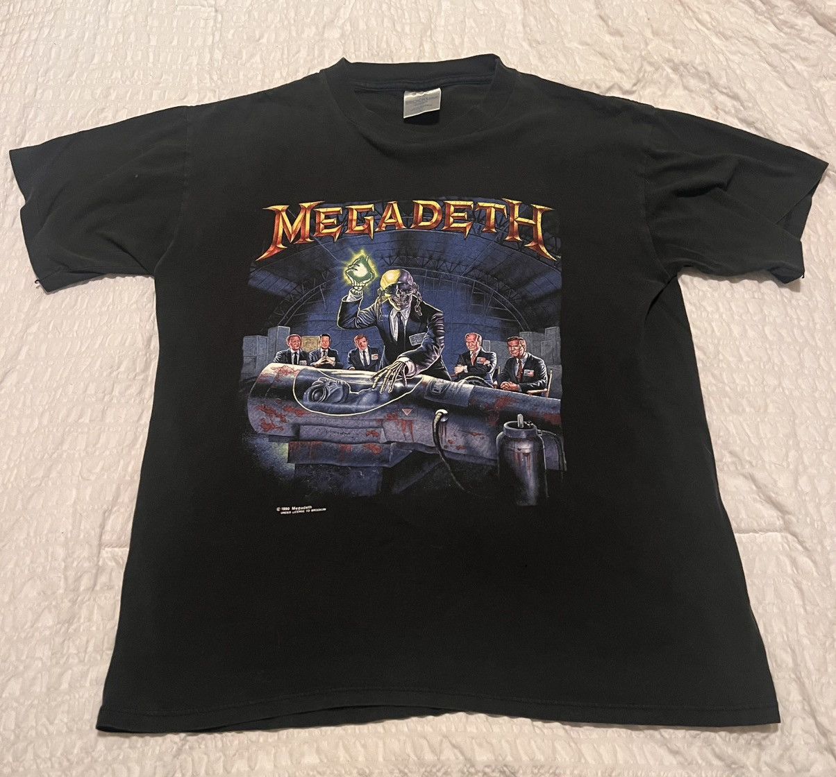 Brockum Vintage Megadeth Rust In Peace Tour Shirt Hoodie, Sweatshirt | PodTeesHub.com