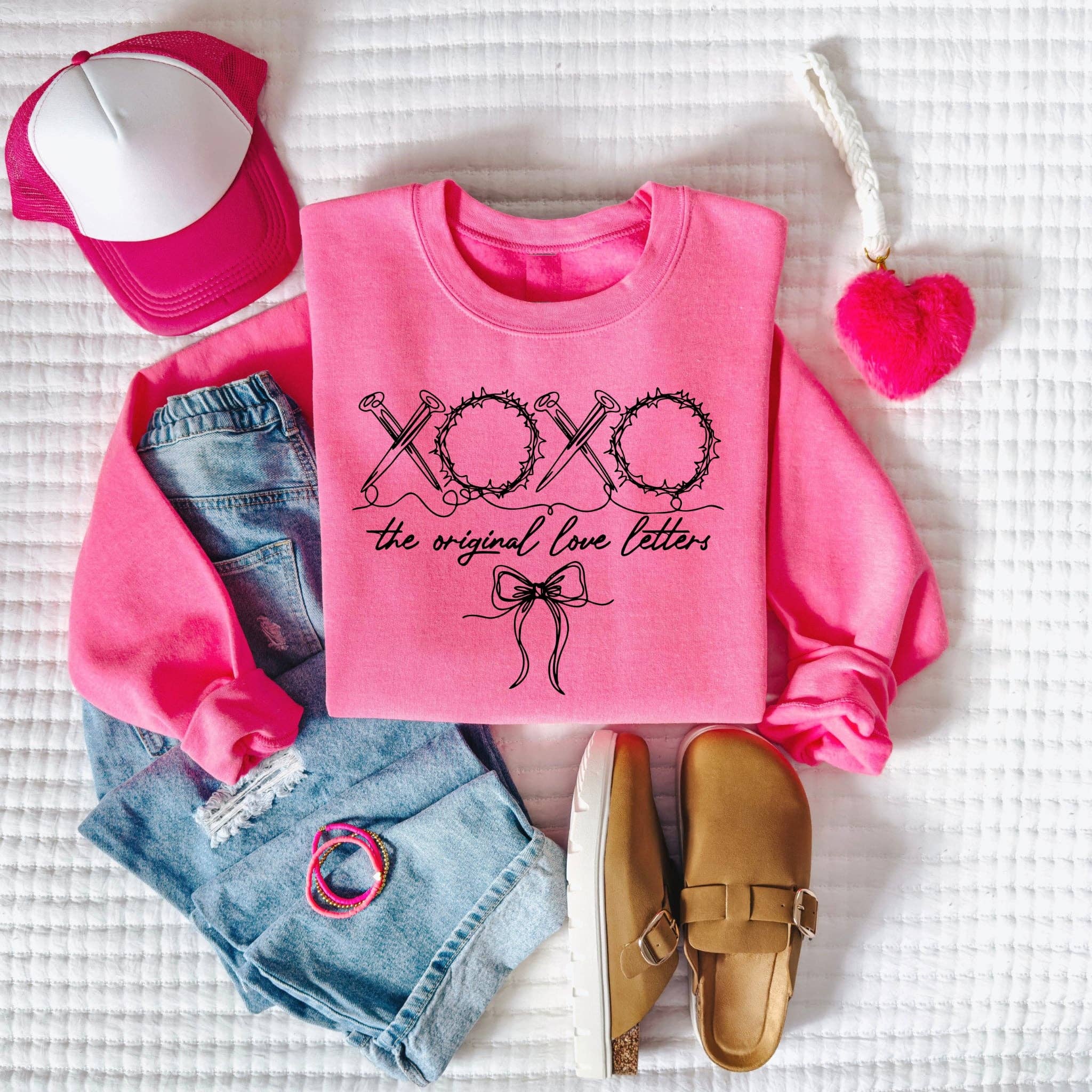 Xoxo Original Love Letters Faith Spring Graphic Sweatshirt T-Shirts, Hoodie | PodTeesHub.com