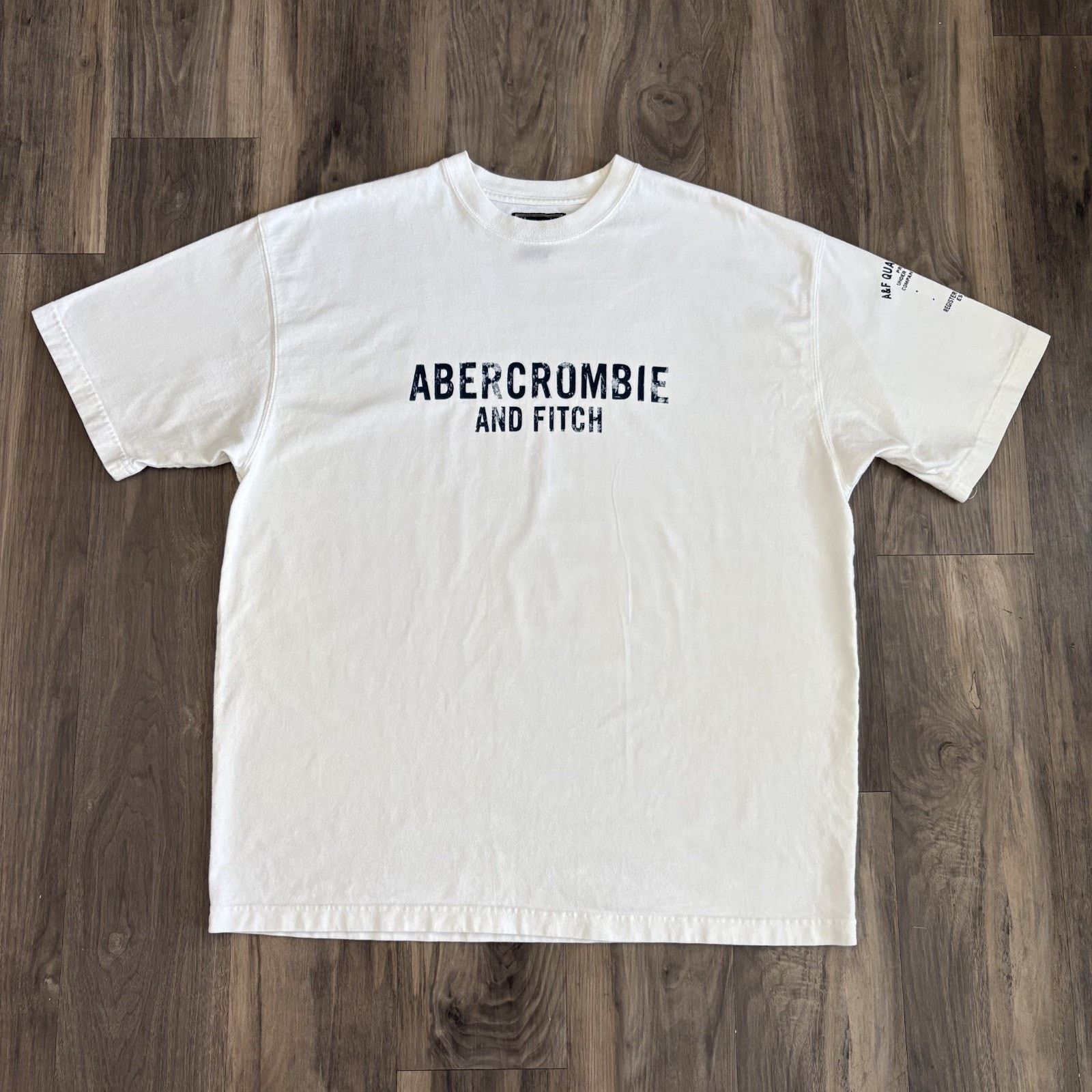 Vintage Abercrombie Fitch T Shirt Men S Size Xl White Hoodie, Sweatshirt | PodTeesHub.com