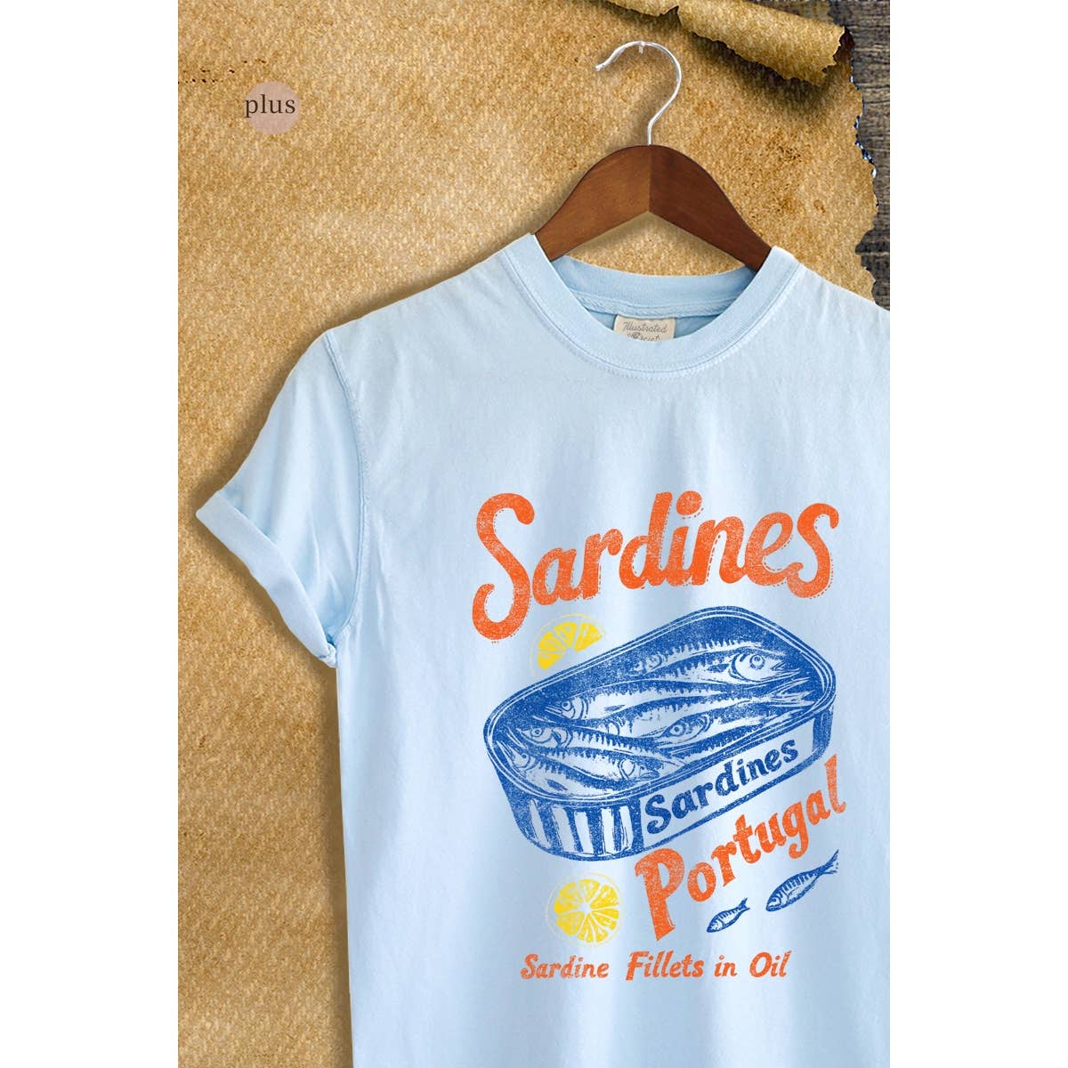 Sardines Portugal Vintage Graphic Plus Tee Hoodie, Sweatshirt | PodTeesHub.com