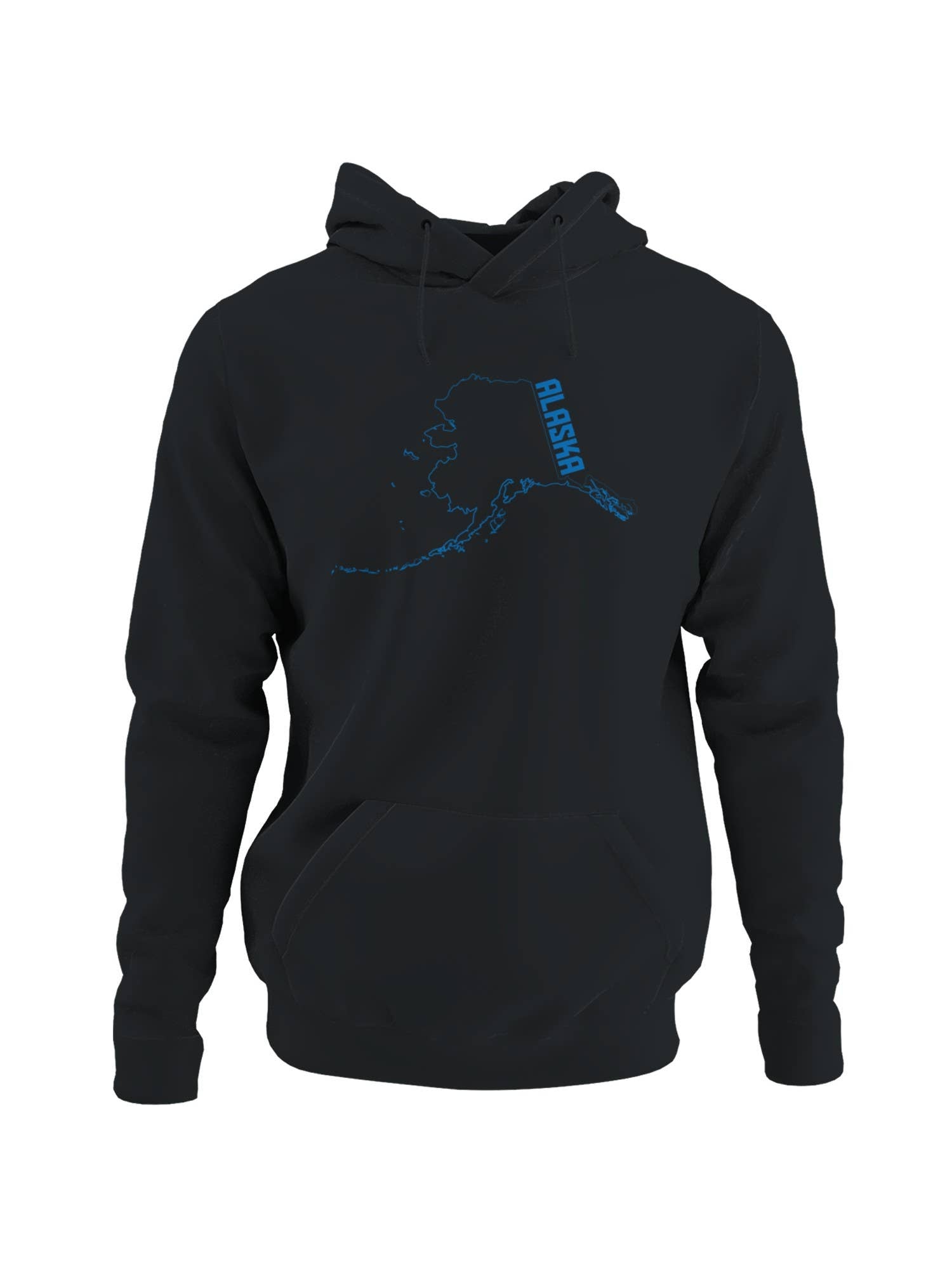 Alaska Hoodie Map Design Men's Hoodie T-Shirts, Sweatshirt | PodTeesHub.com