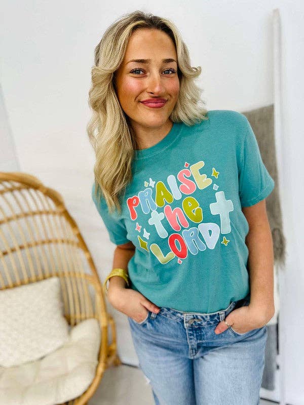 Praise the Lord Scribble Bubble Font Dtf Tee Hoodie, Sweatshirt | PodTeesHub.com