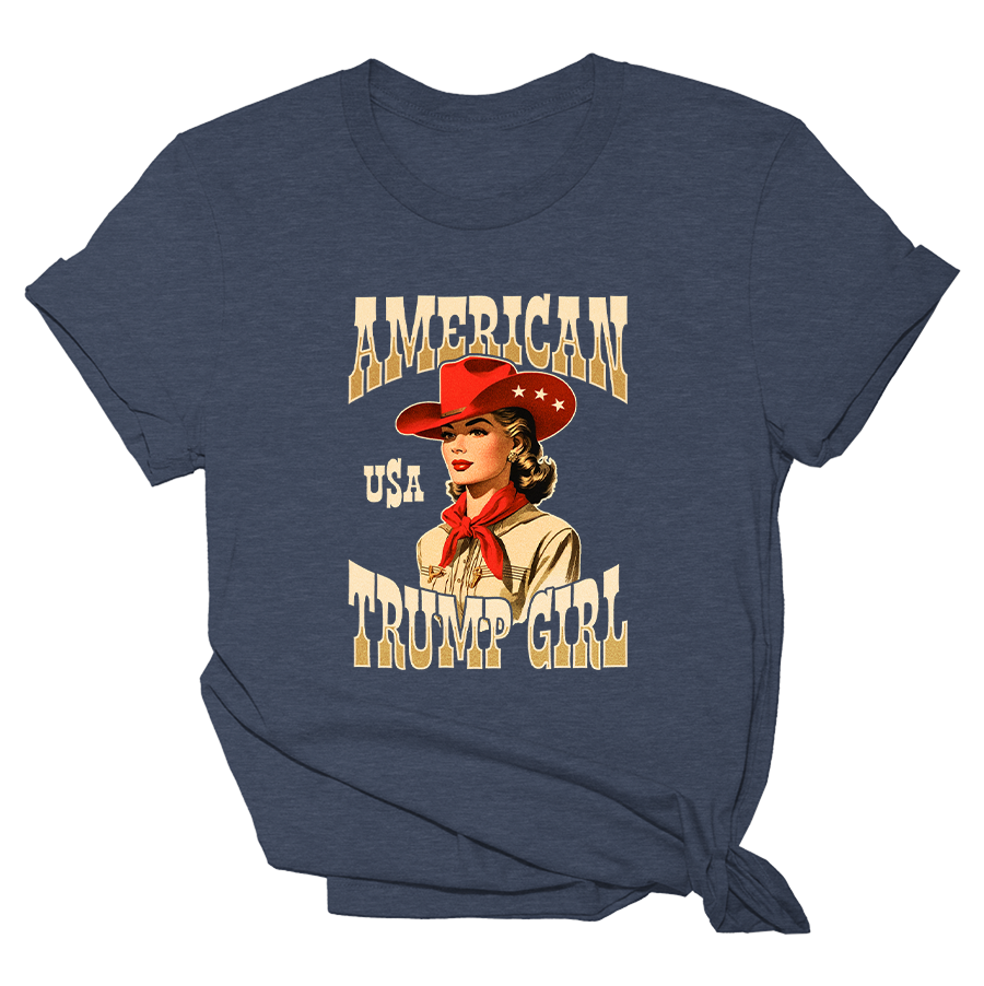 American Trump Girl - Western Tee - 2519 Hoodie, Sweatshirt | PodTeesHub.com