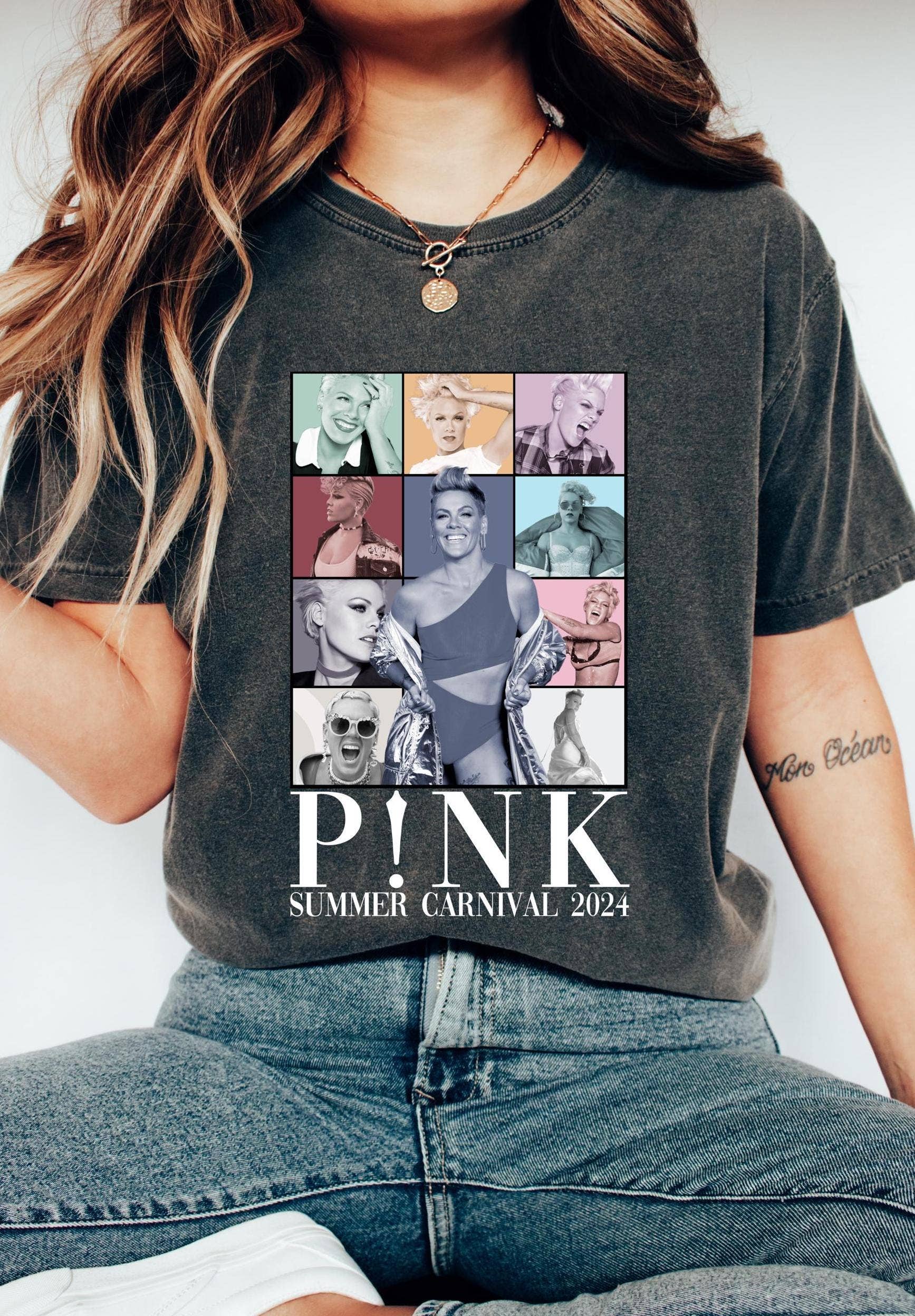 P!Nk Summer Carnival 2024 Tour Shirt – Trustfall Concert Tee Hoodie, Sweatshirt | PodTeesHub.com