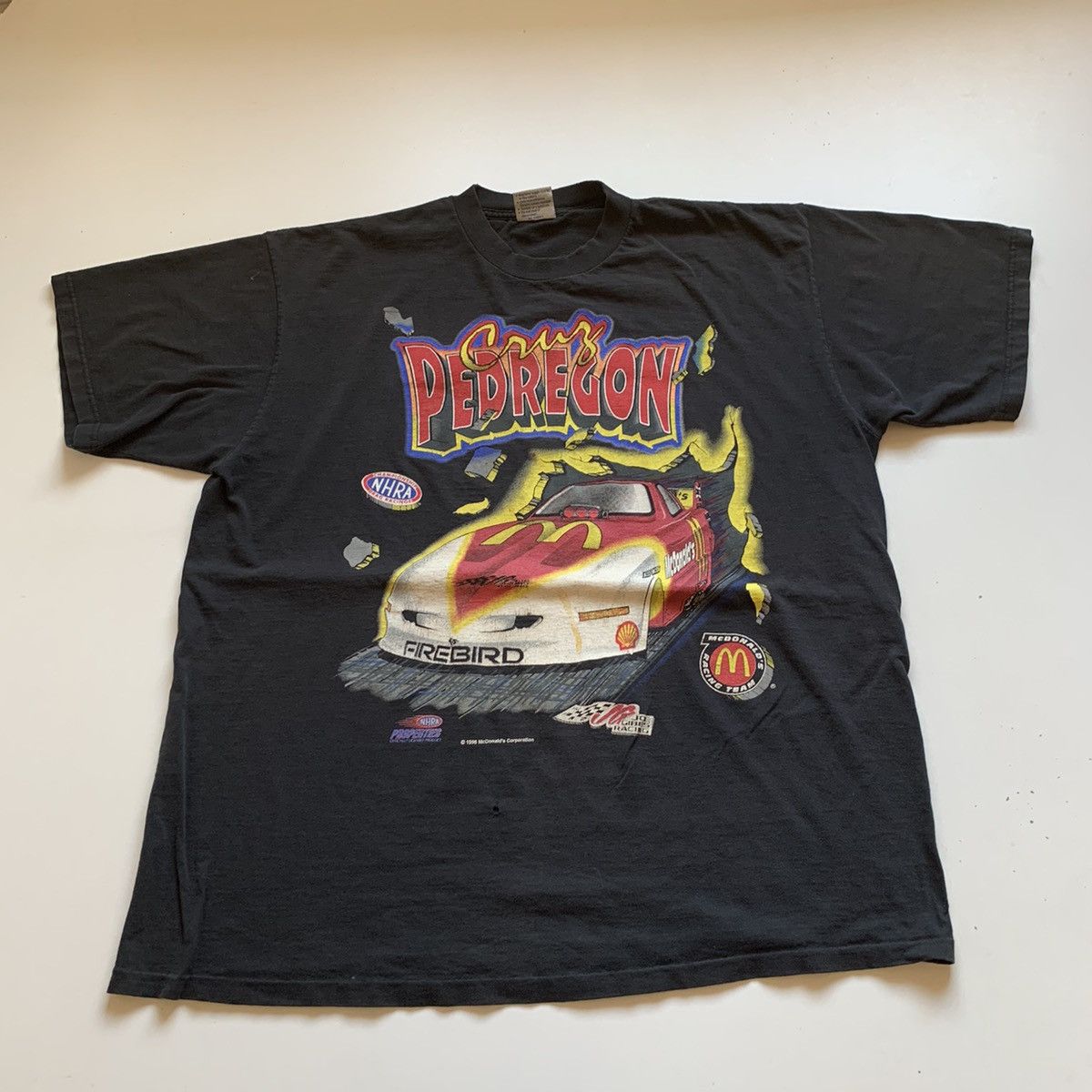 Vintage 90s Nhra Pedregon Mcdonald S Racing Graphic T Shirt Hoodie, Sweatshirt | PodTeesHub.com