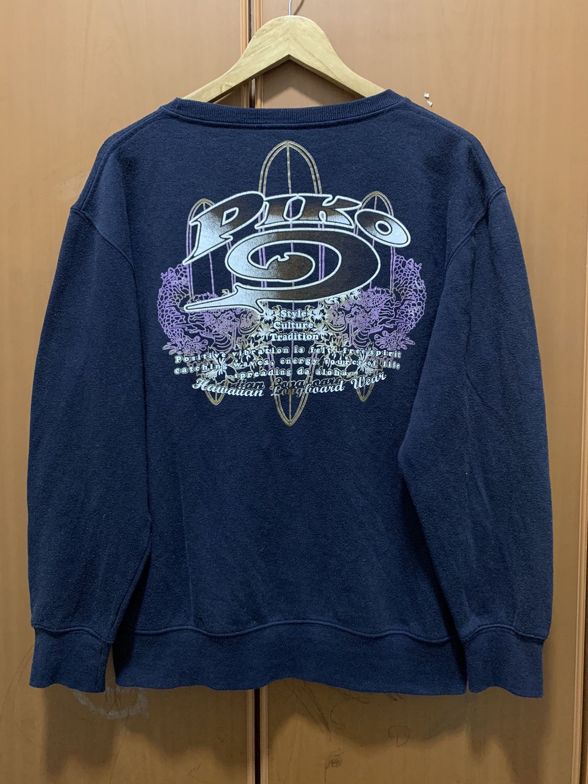 Vintage Piko Hawaiian Longboard Wear Crewneck Sweatshirt Big Logo T-Shirts, Hoodie | PodTeesHub.com