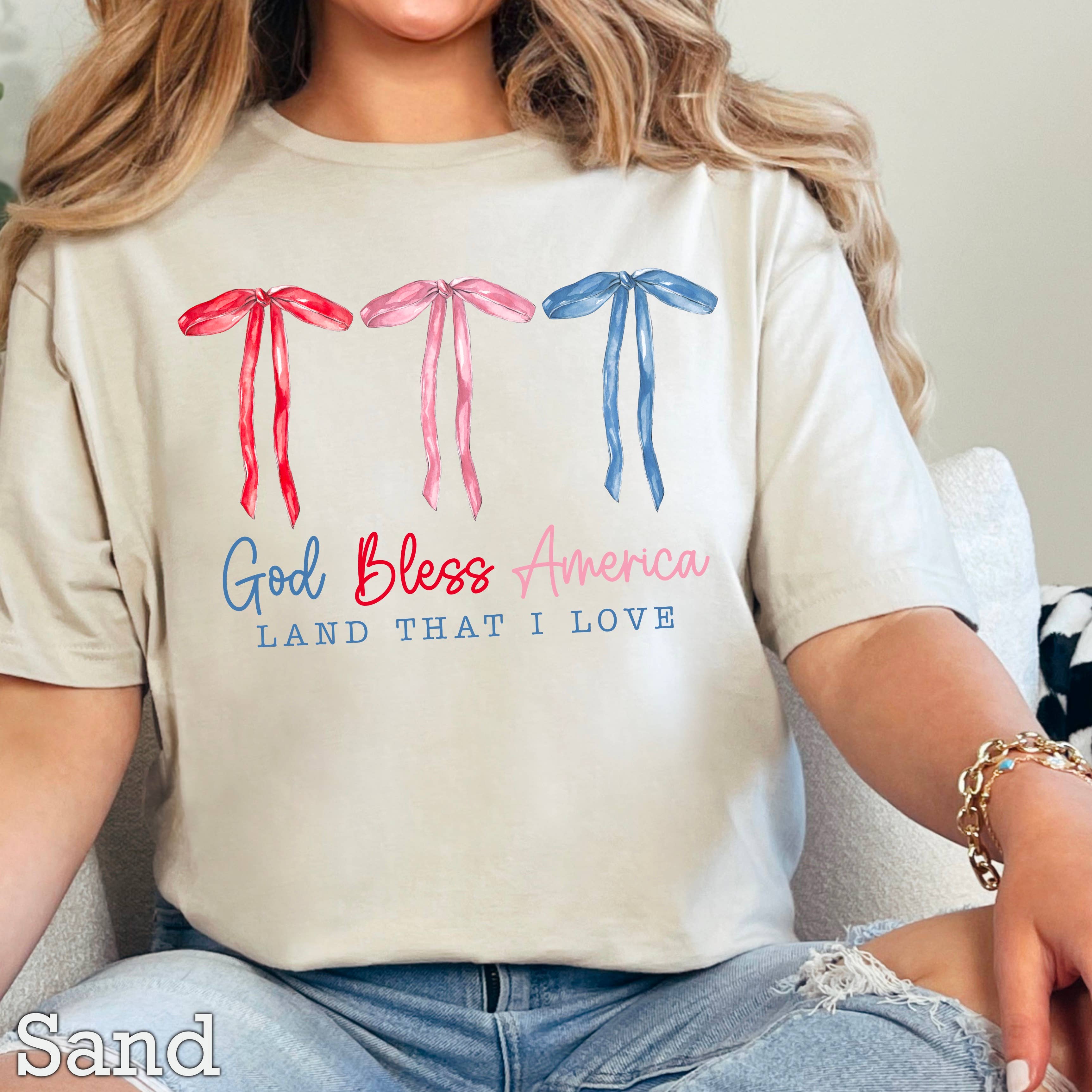 God Bless America Shirt | July 4th Graphic Tee | Gildan Hoodie, Sweatshirt | PodTeesHub.com