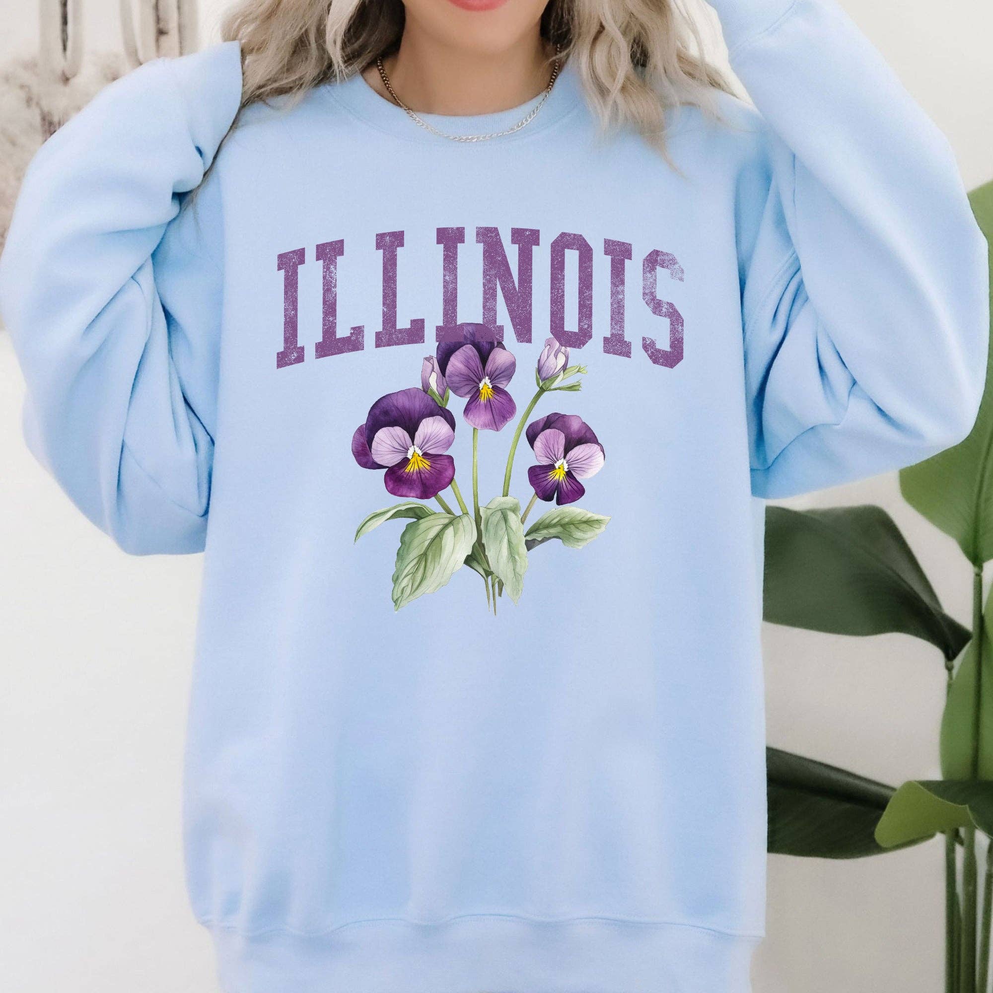 Illinois State Flower Sweatshirt T-Shirts, Hoodie | PodTeesHub.com