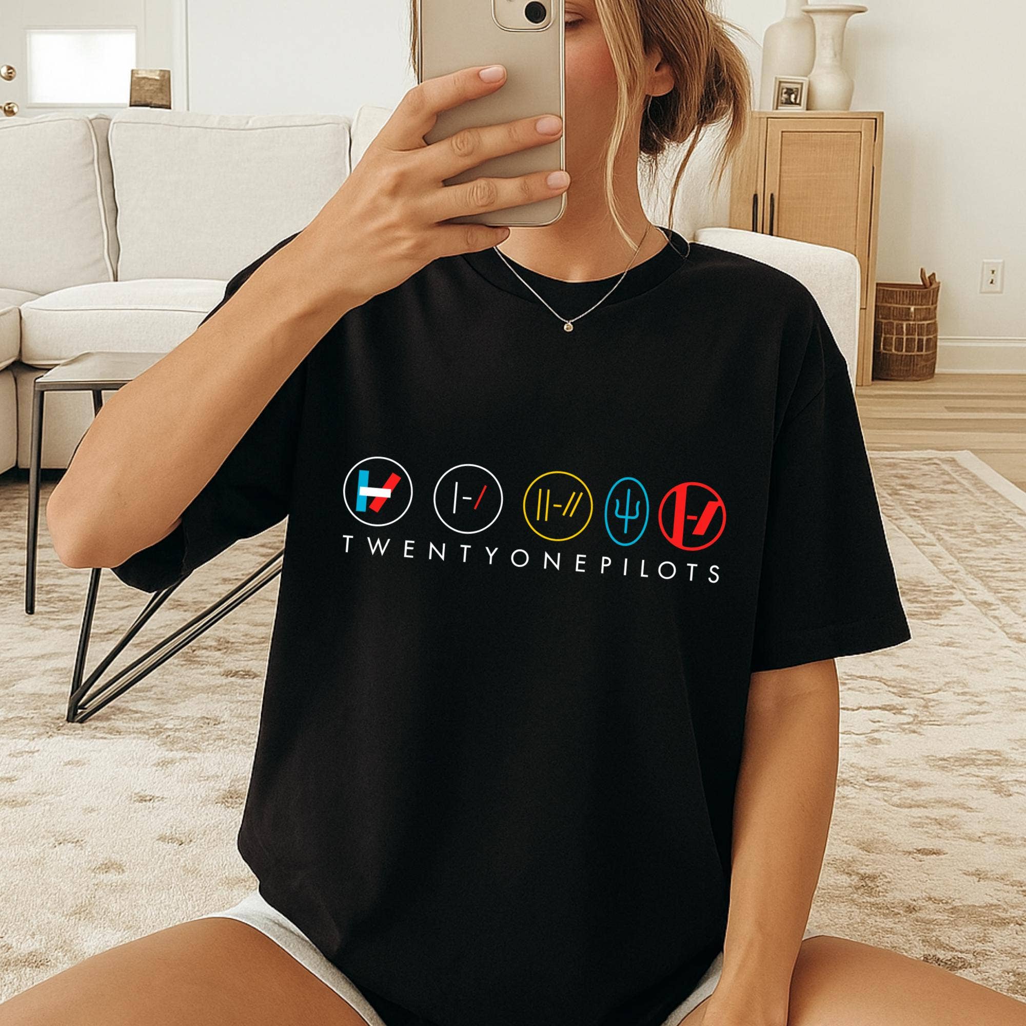 Twenty One Pilots Band Logo Symbols Graphic Tee Hoodie, Sweatshirt | PodTeesHub.com