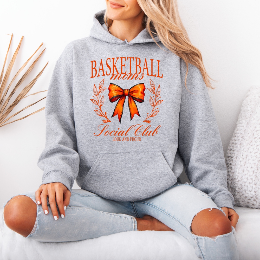 Basketball Moms Social Club | Unisex Hoodie Sweatshirt T-Shirts | PodTeesHub.com