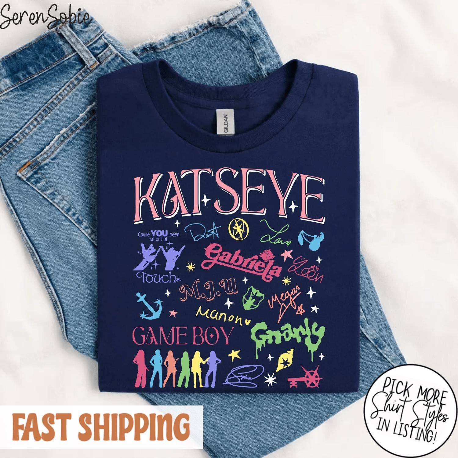 Katseye Vintage Kpop Music Tee Hoodie, Sweatshirt | PodTeesHub.com