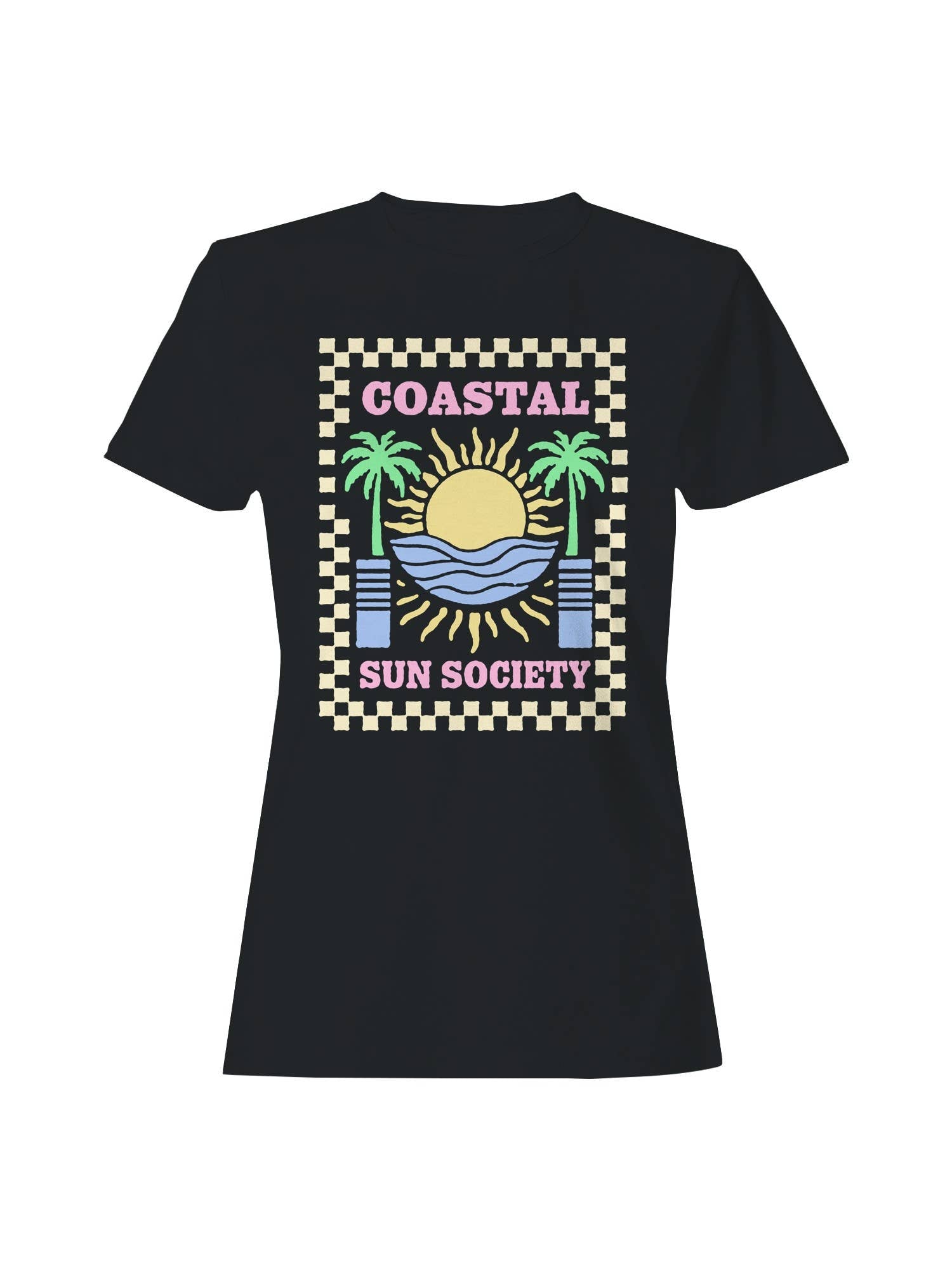 Coastal Sun Society Design Women's T-Shirt Hoodie, Sweatshirt | PodTeesHub.com