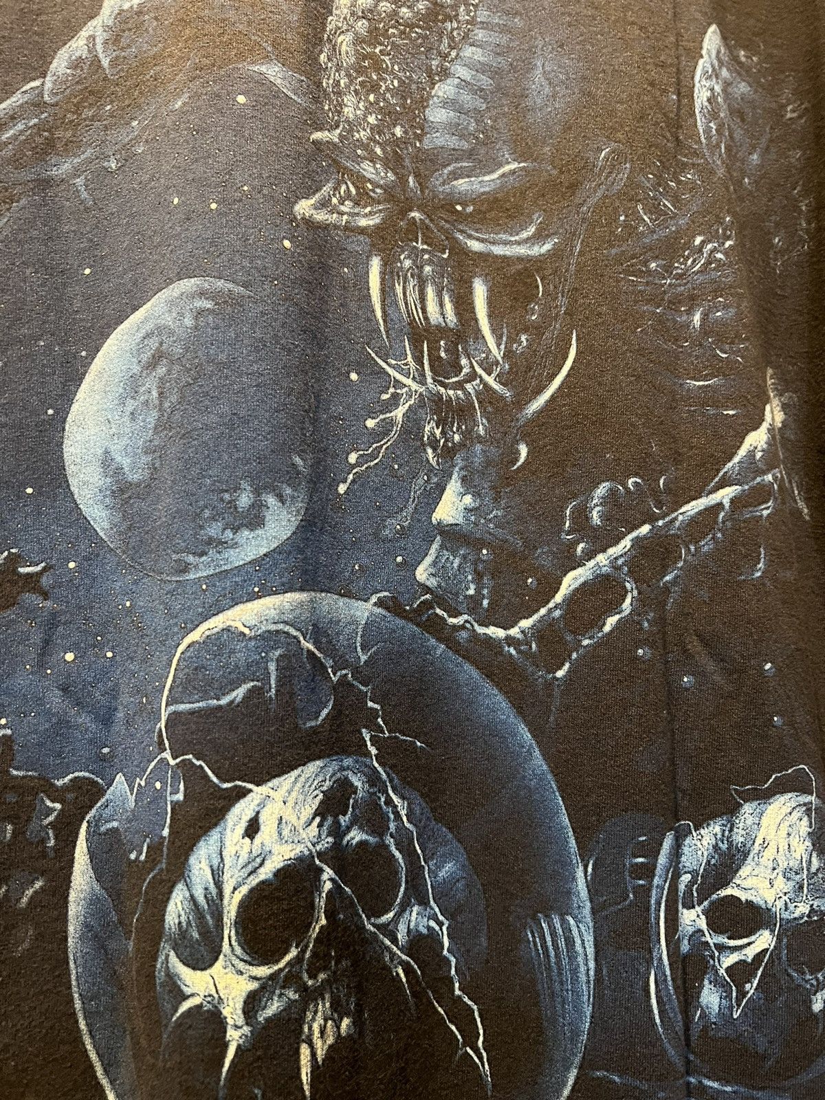 Maiden Vtg Iron Maiden Band All Over Print The Final Frontier Album T-Shirts, Hoodie, Sweatshirt | PodTeesHub.com