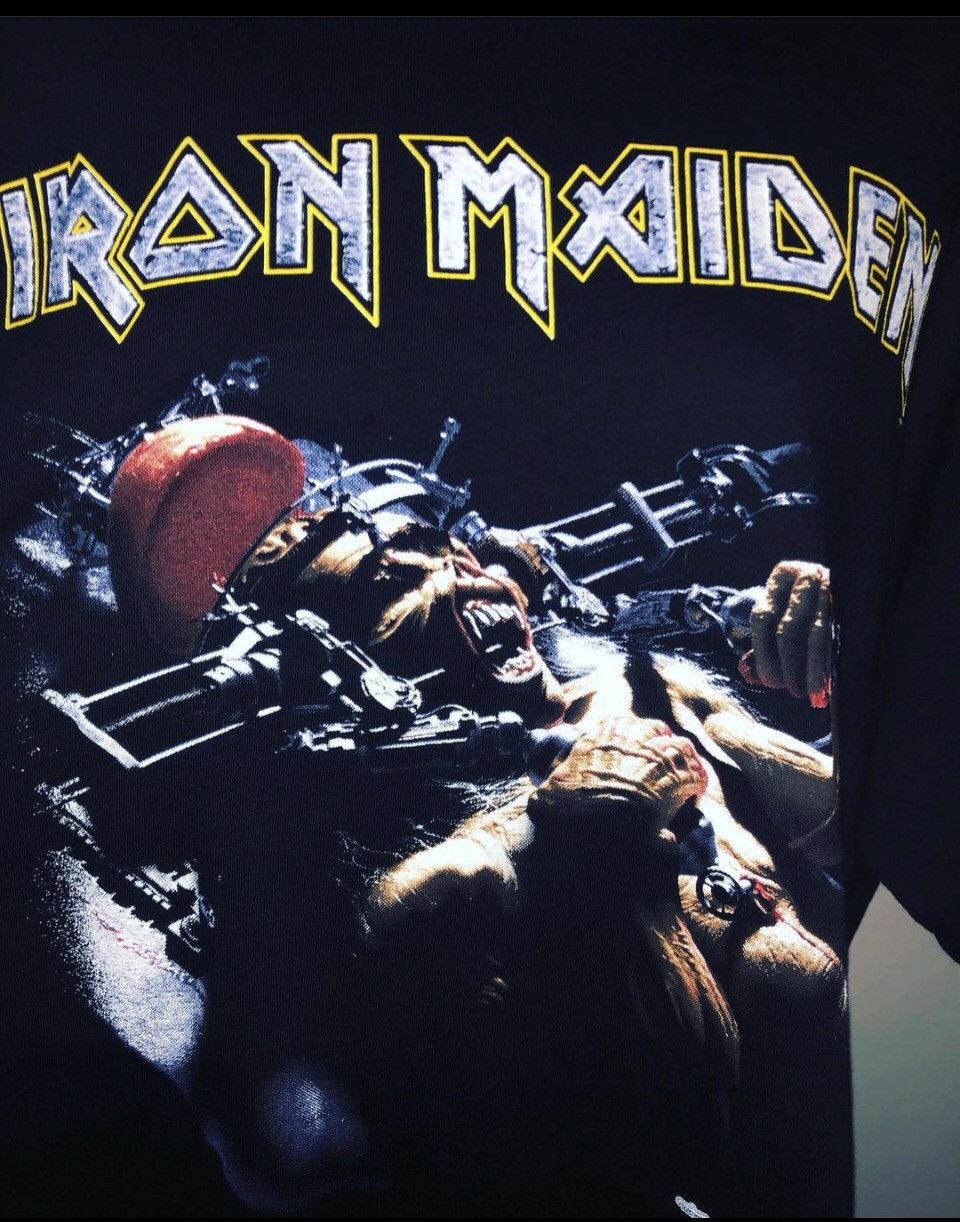 Vintage 1995 Iron Maiden Man On The Edge Music Tee Size Xl Mint Hoodie, Sweatshirt | PodTeesHub.com