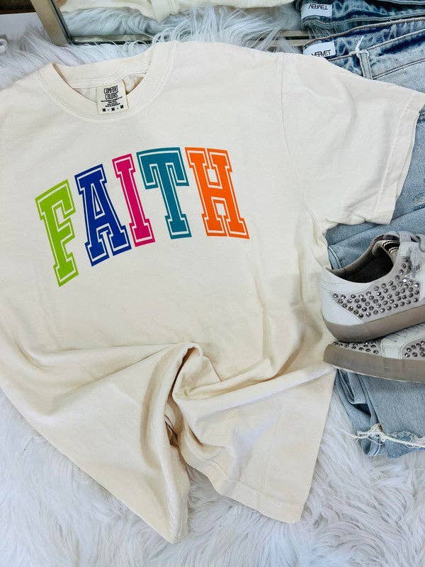 Faith Bright Multi Color Tee Hoodie, Sweatshirt | PodTeesHub.com