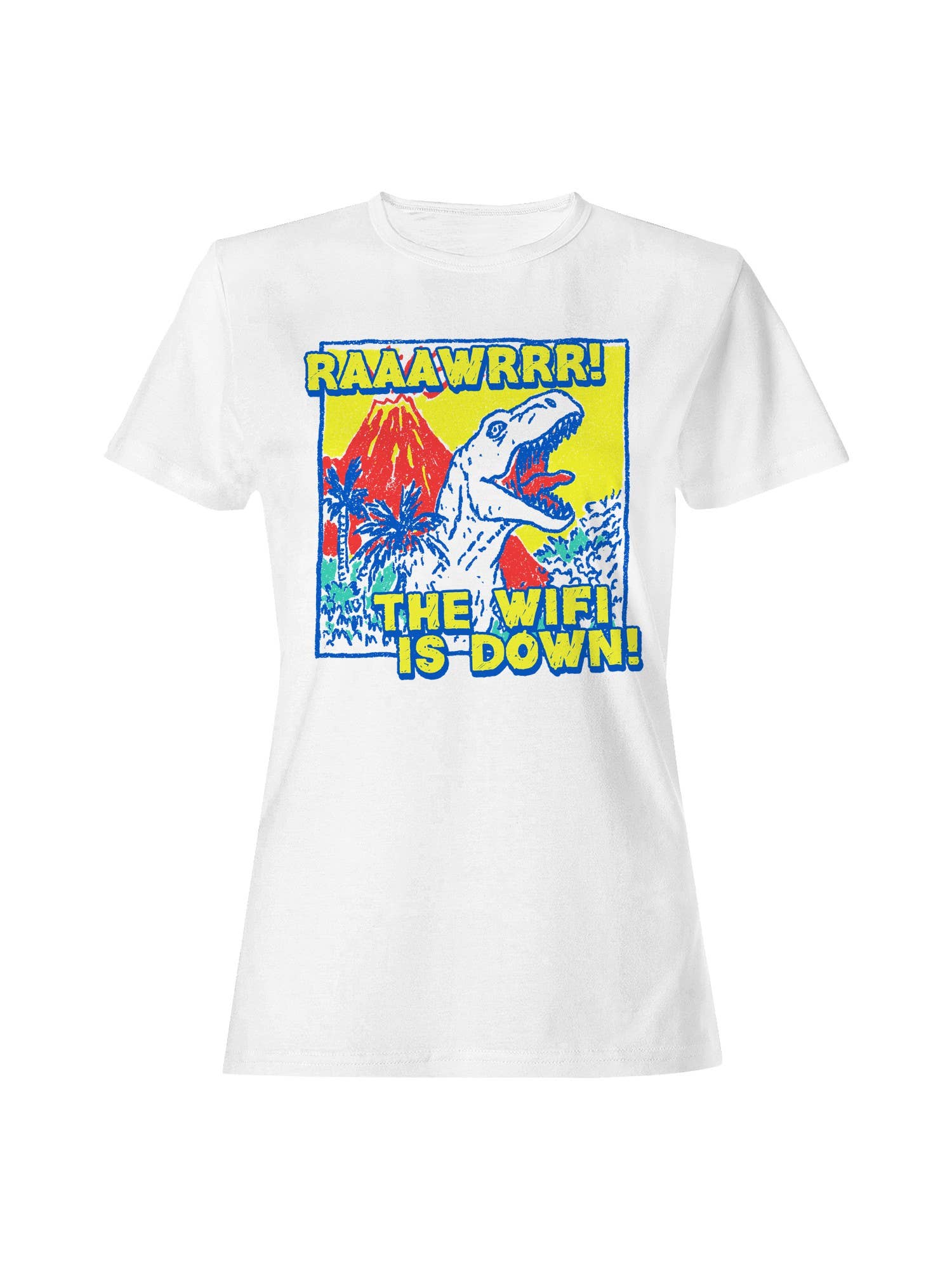 Dinosaur Roar: Lost Wifi Adventure Women's T-Shirt Hoodie, Sweatshirt | PodTeesHub.com
