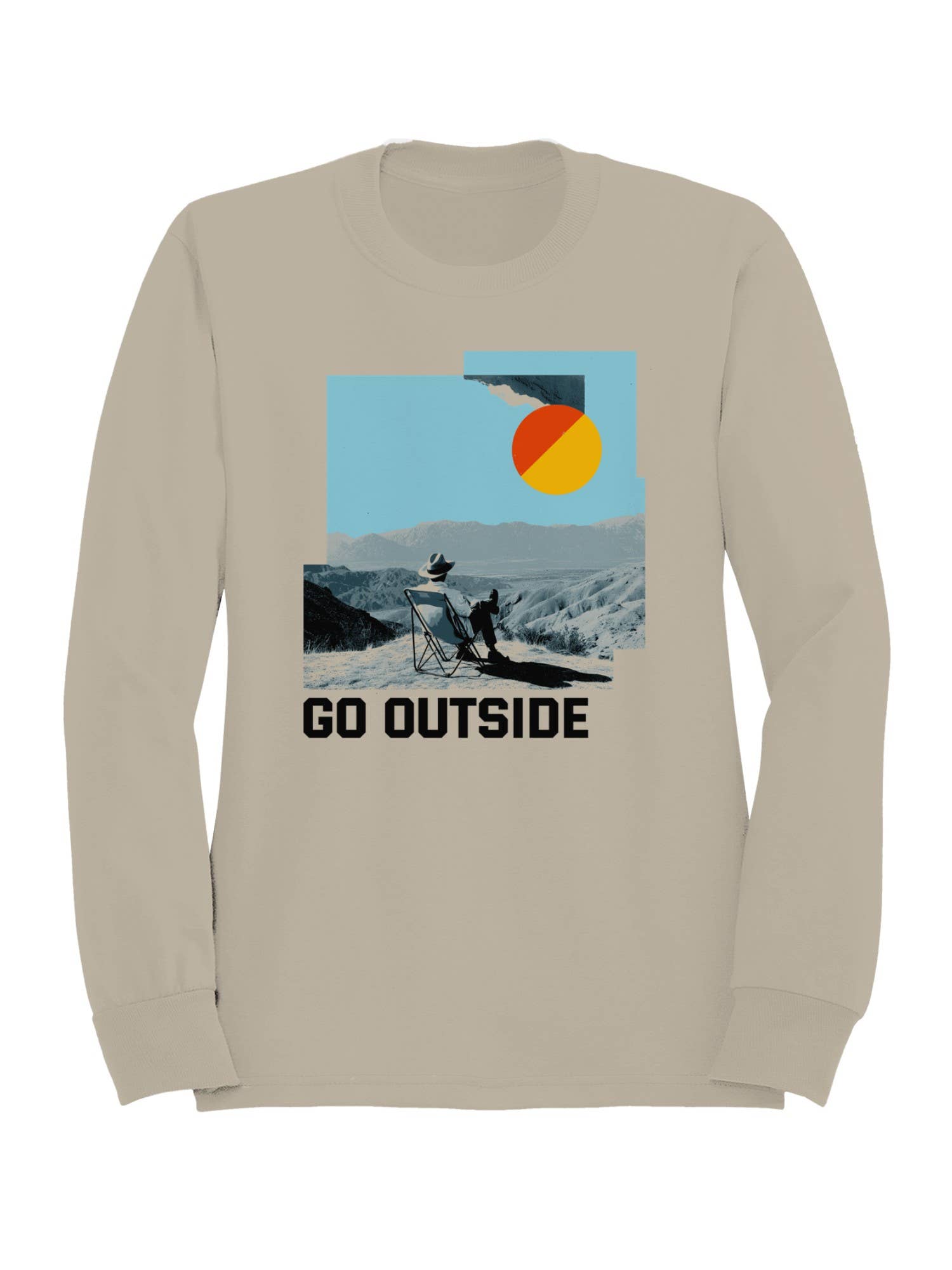 Retro Adventure: Go Outside Men's Sweatshirt T-Shirts, Hoodie | PodTeesHub.com