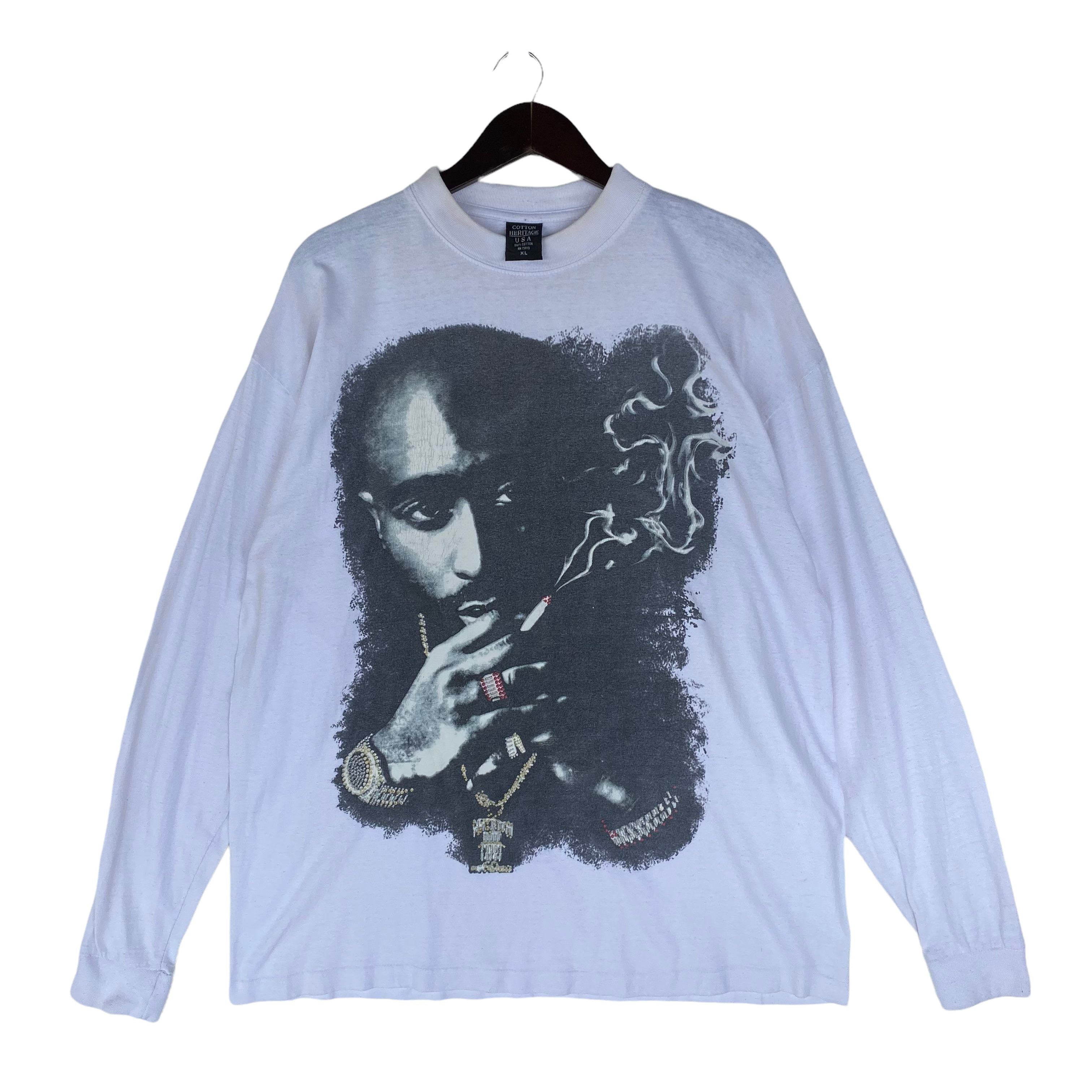 Band Tees Vintage Tupac Shakur 2pac Longsleeve Raptees Shirt Hoodie, Sweatshirt | PodTeesHub.com