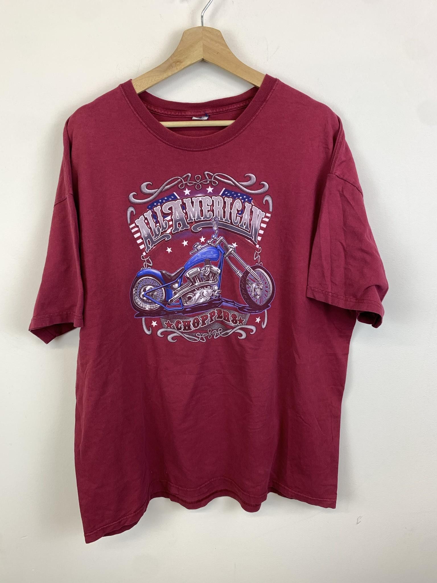 Vintage Motorcycle 1990s All American Chopper Motorcycle Shirt Siz T-Shirts, Hoodie, Sweatshirt
