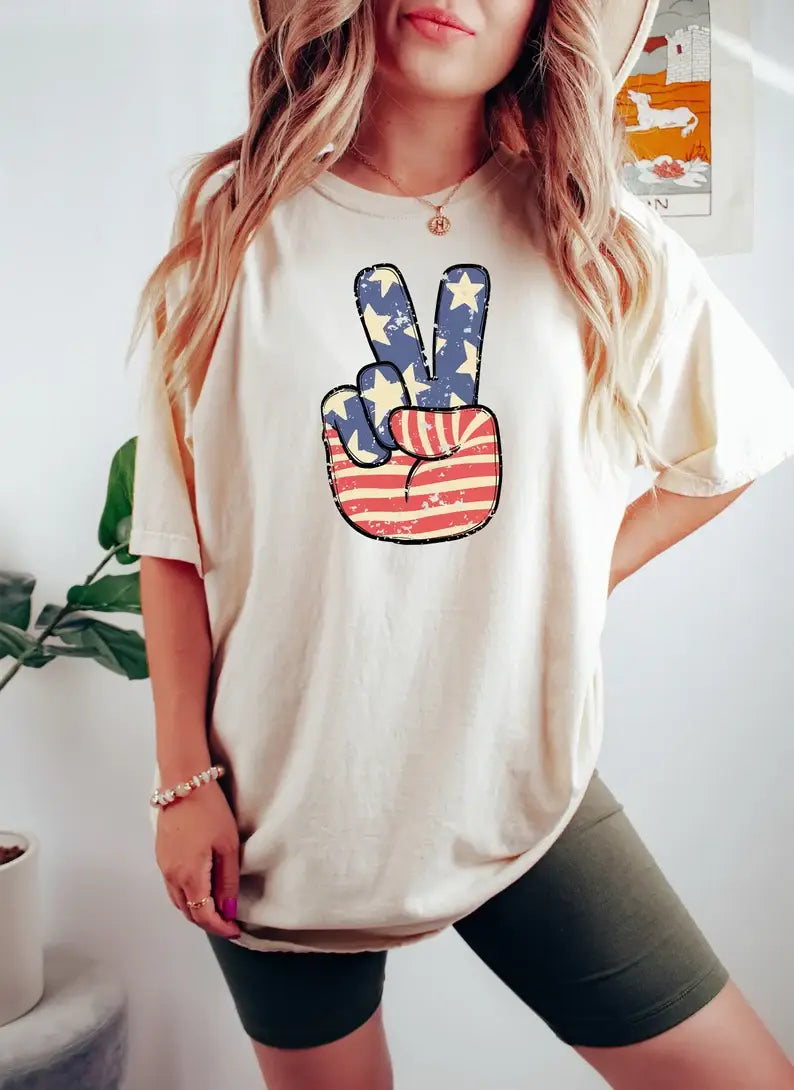 America Peace T-Shirt Hoodie, Sweatshirt | PodTeesHub.com