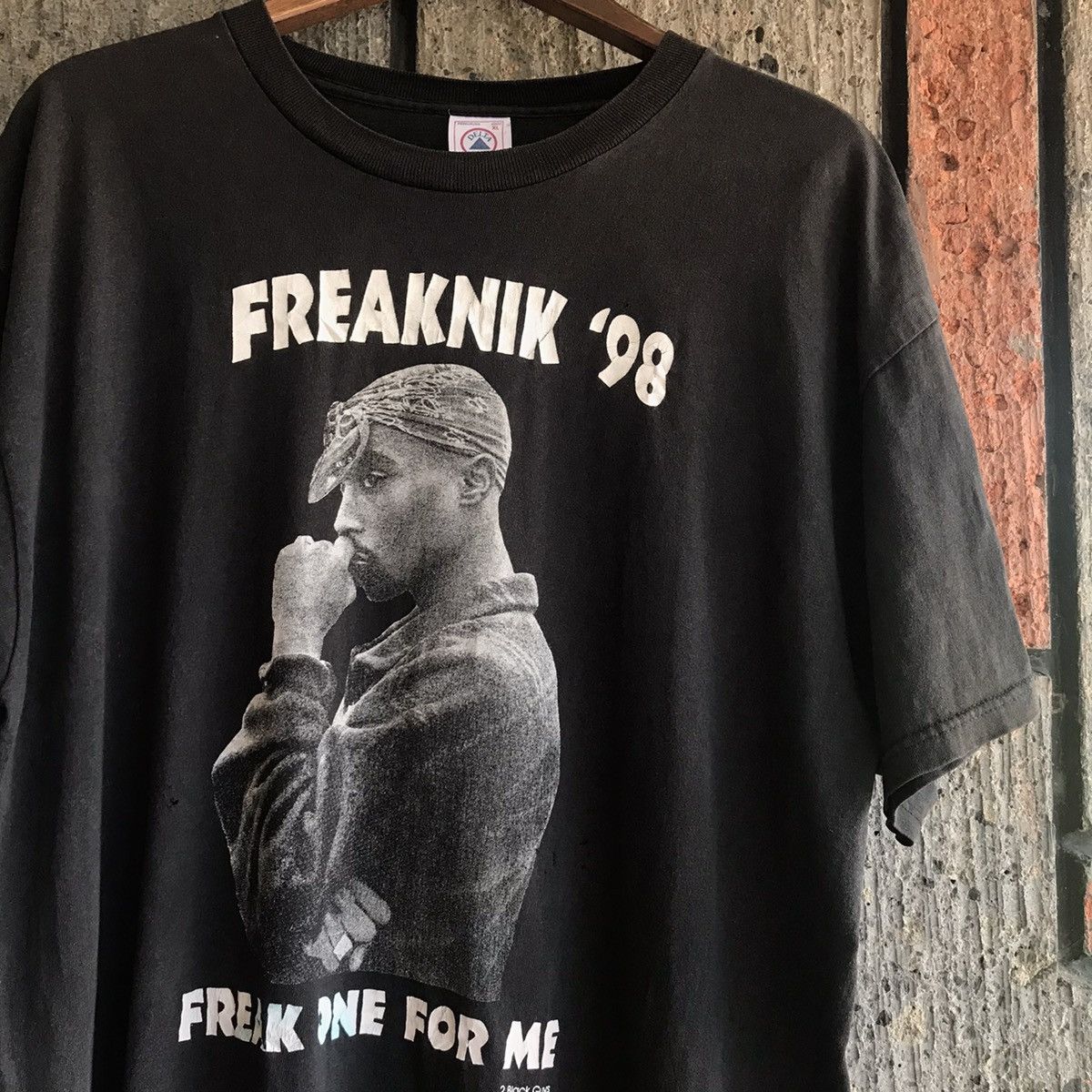 Vintage 1998 Freaknik Tupac 2pac Rap Tee Shirt Freak One For Me Hoodie, Sweatshirt | PodTeesHub.com