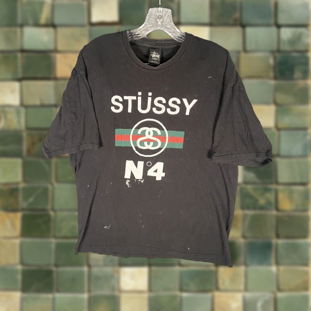 Logo 7 Vintage Stussy Box Logo Tee Shirt No 4 Black Xl Rare Cotton Hip Hop M T Shirt Hoodie, Sweatshirt | PodTeesHub.com