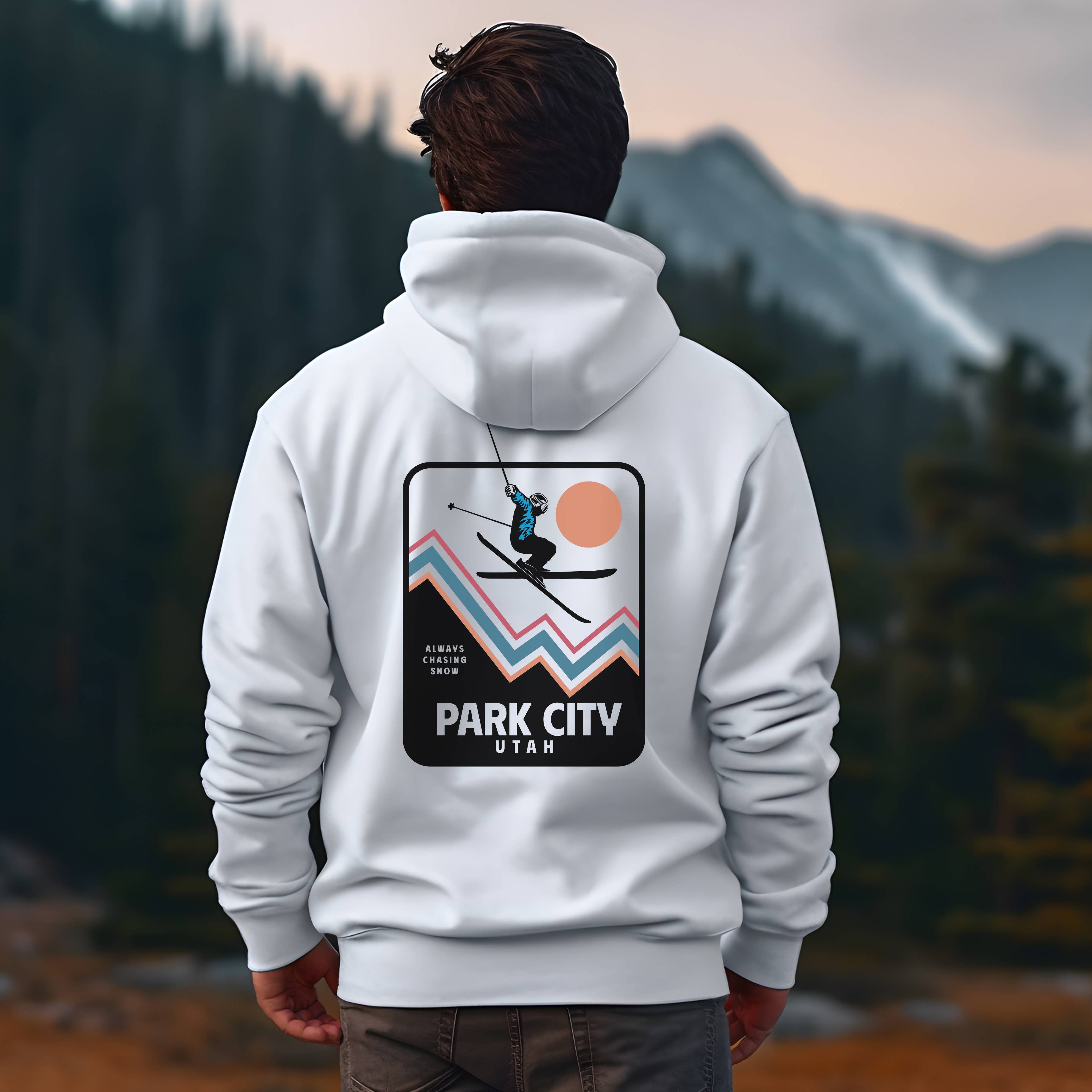 Customizable Skier Hoodie | Sizes S-2XL T-Shirts, Sweatshirt | PodTeesHub.com