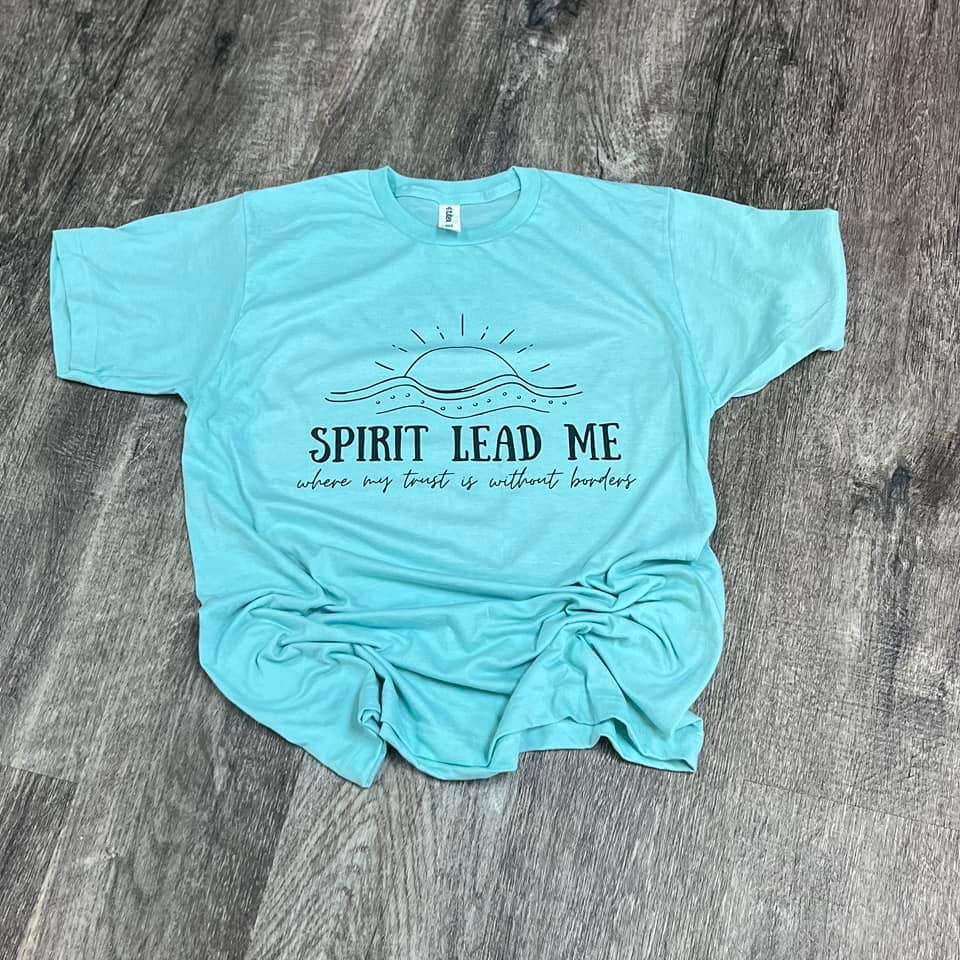 Spirit Lead Me On Purist Blue Tee Hoodie, Sweatshirt | PodTeesHub.com