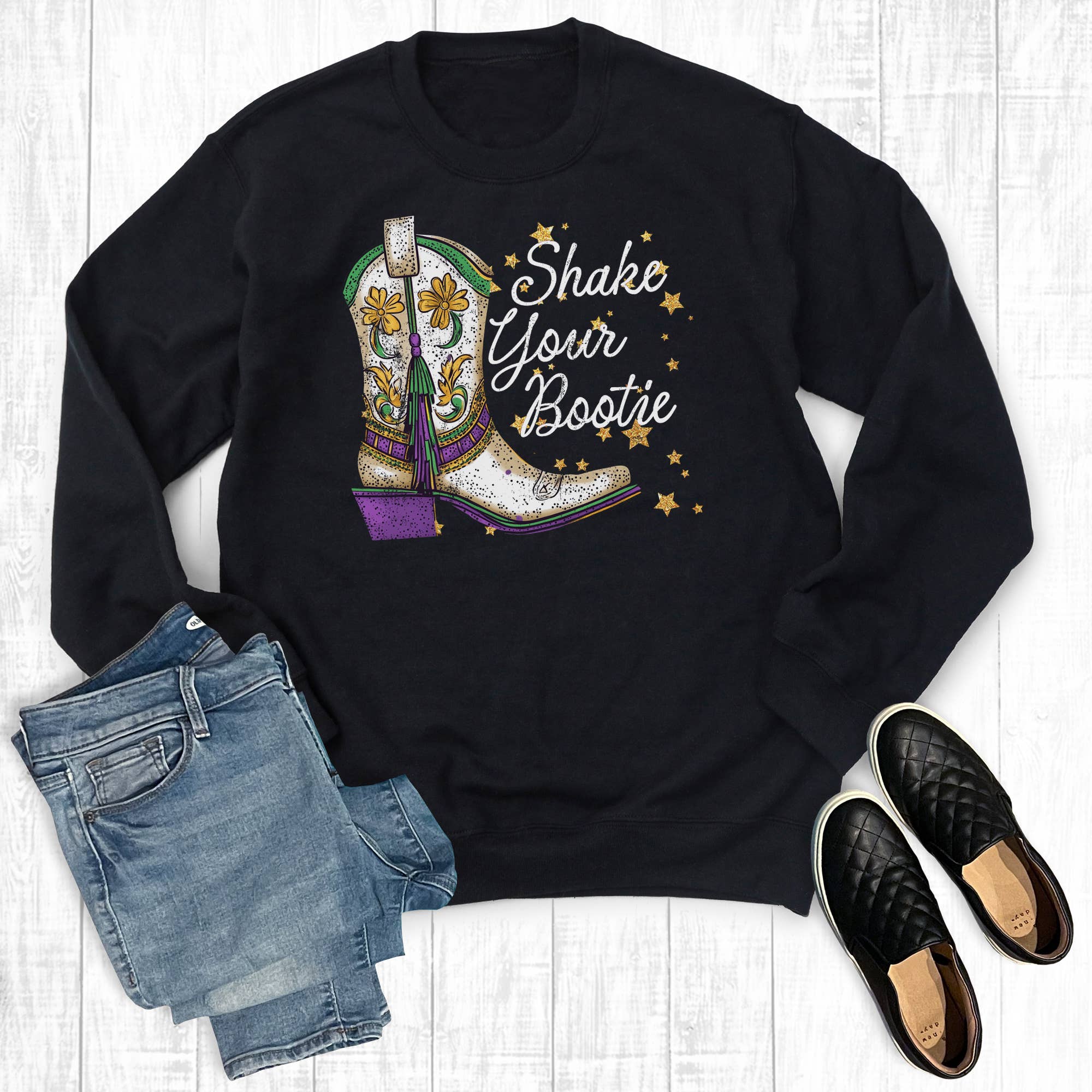 Mardi Gras Shake Your Booty Sweatshirt T-Shirts, Hoodie | PodTeesHub.com