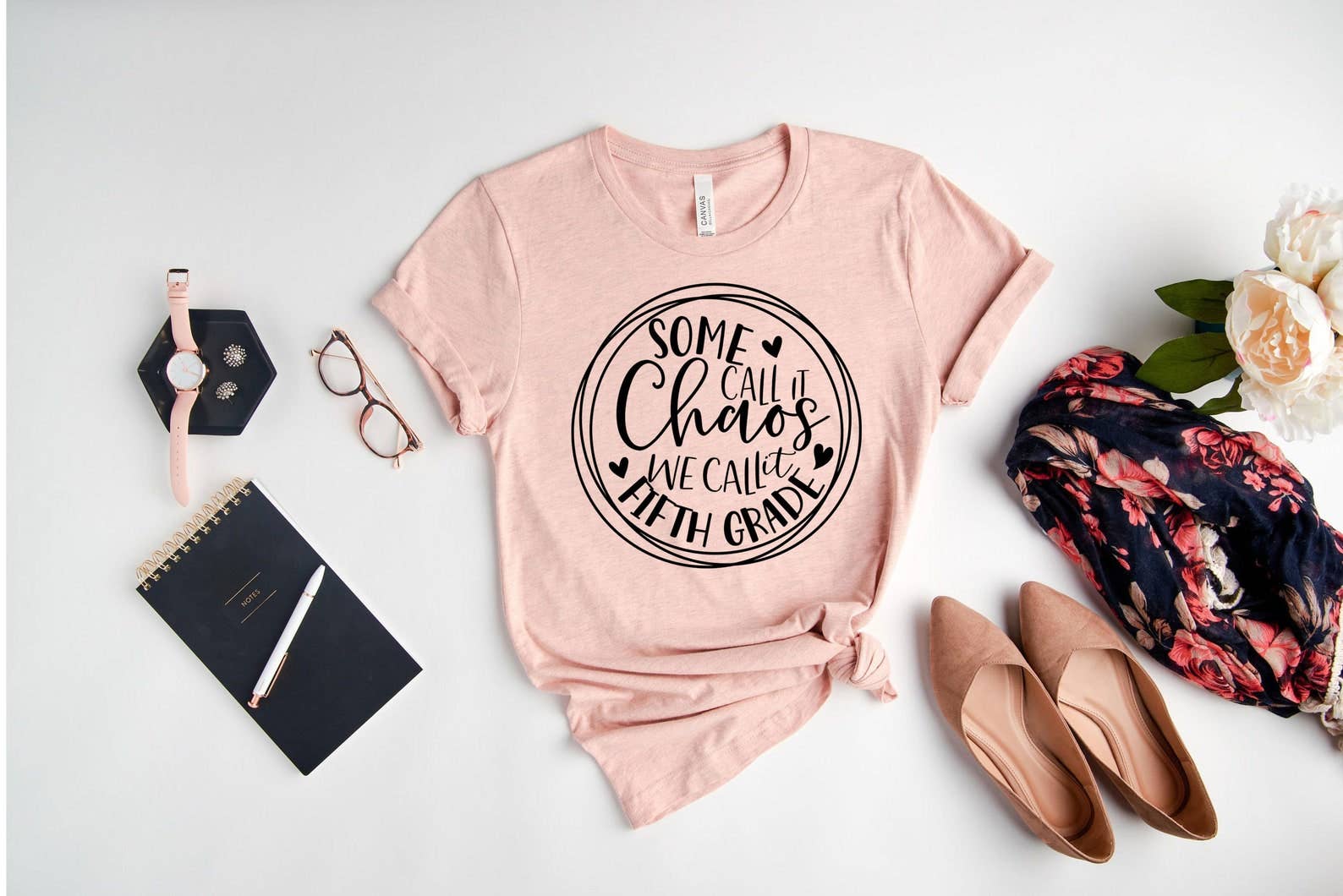 Some Call It Chaos We Call Fifth Grade T-Shirt Hoodie, Sweatshirt | PodTeesHub.com