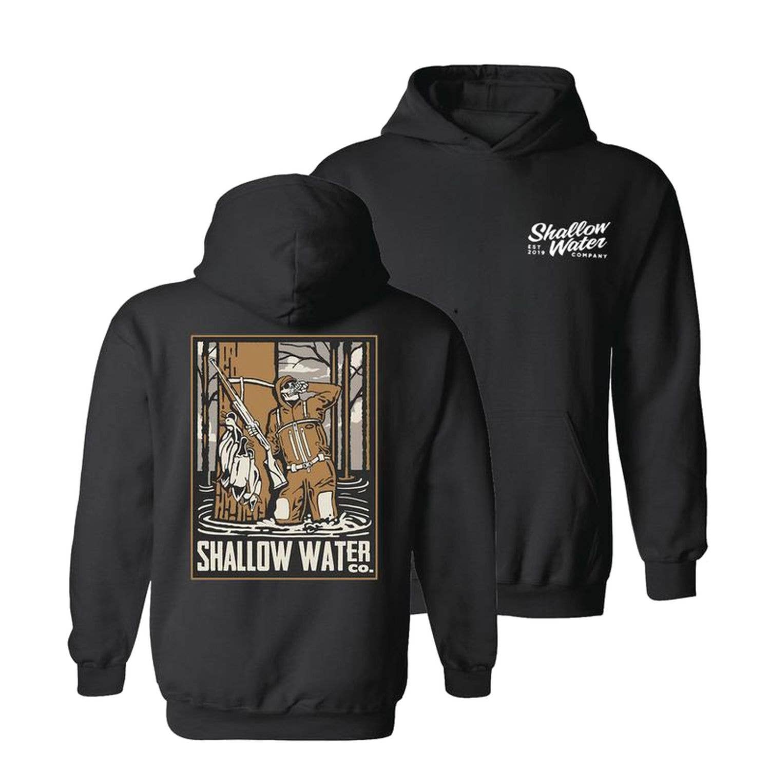 Shallow Water Killing Time Graphic Tee  2-Sided Shirt Hoodie, Sweatshirt | PodTeesHub.com