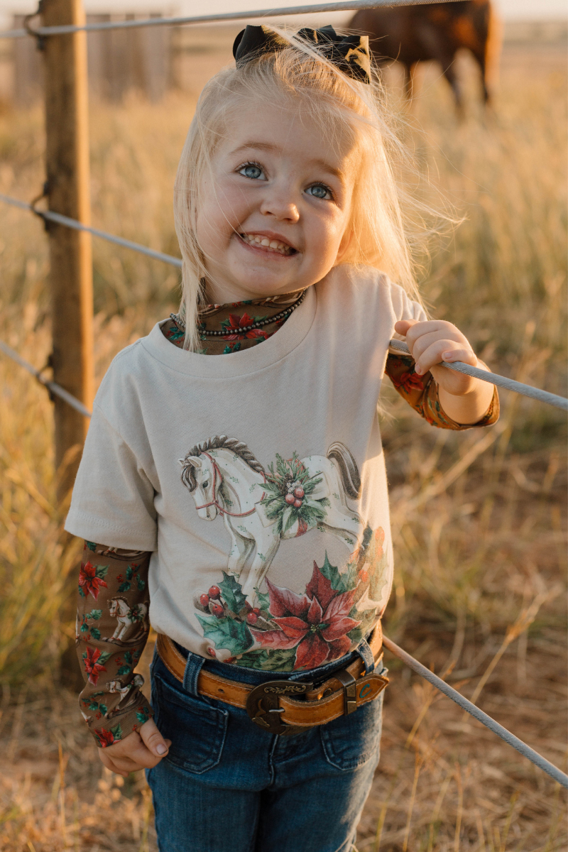 Mini Rockin' Around the Ranch Tee Hoodie, Sweatshirt | PodTeesHub.com