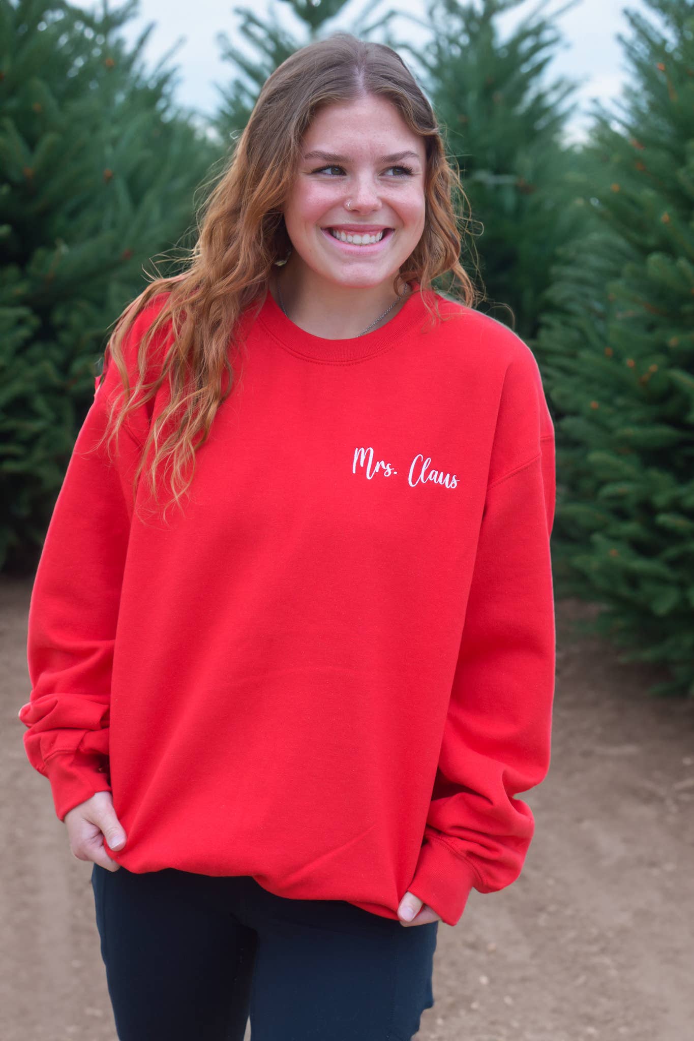 Mrs.Claus Embroidered Sweater T-Shirts, Hoodie, Sweatshirt | PodTeesHub.com