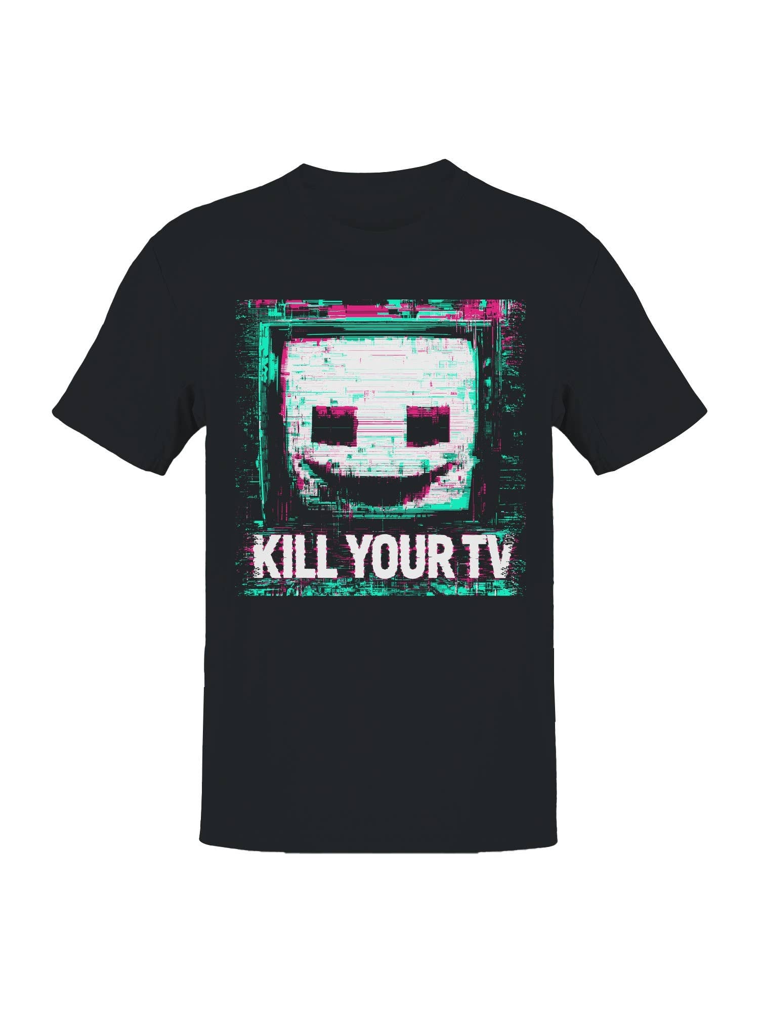 Distorted Smiling Tv Art Men's T-Shirt Hoodie, Sweatshirt | PodTeesHub.com