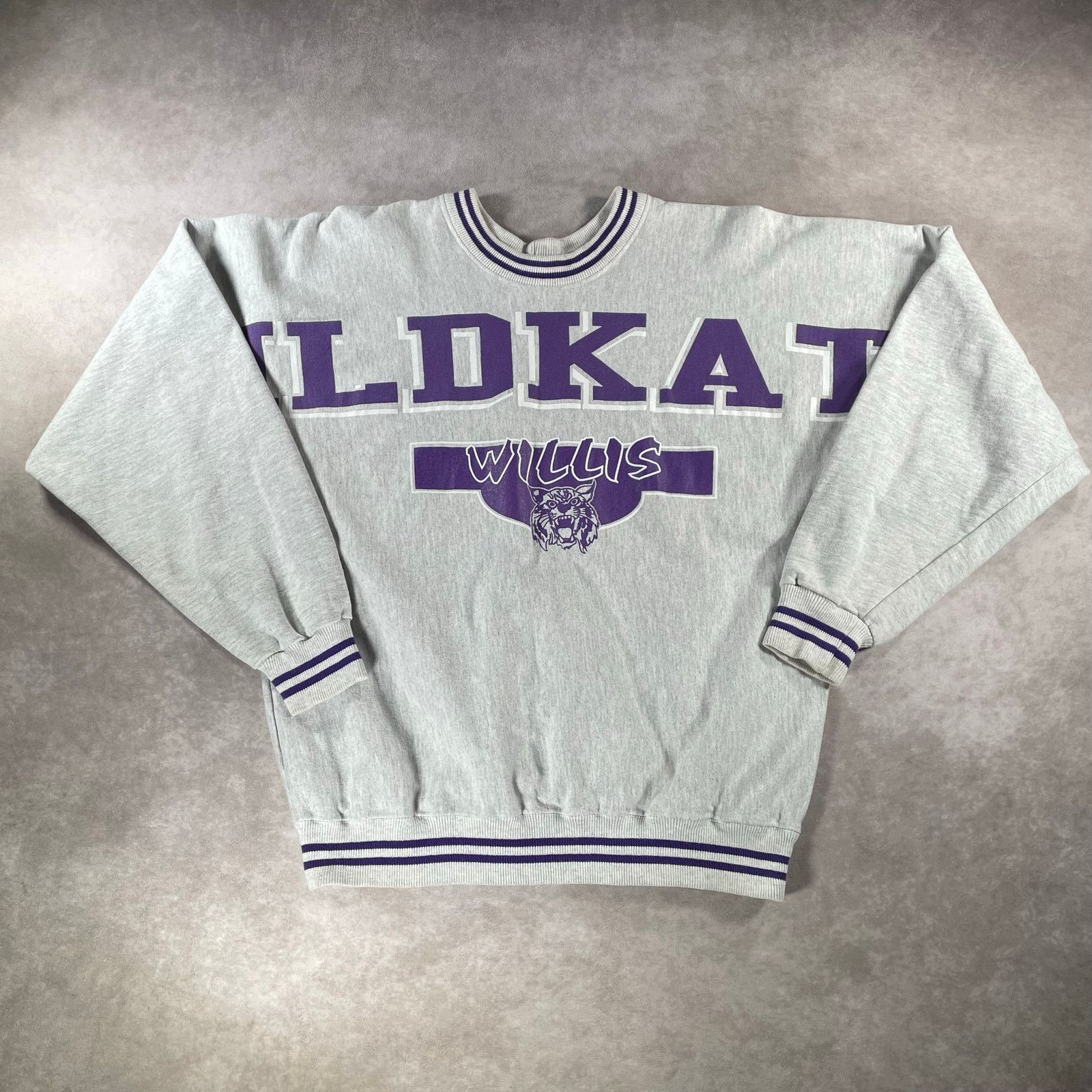 Vintage 90 S Willis Wildcats All Over Graphic Crewneck Sweatshirt T-Shirts, Hoodie | PodTeesHub.com