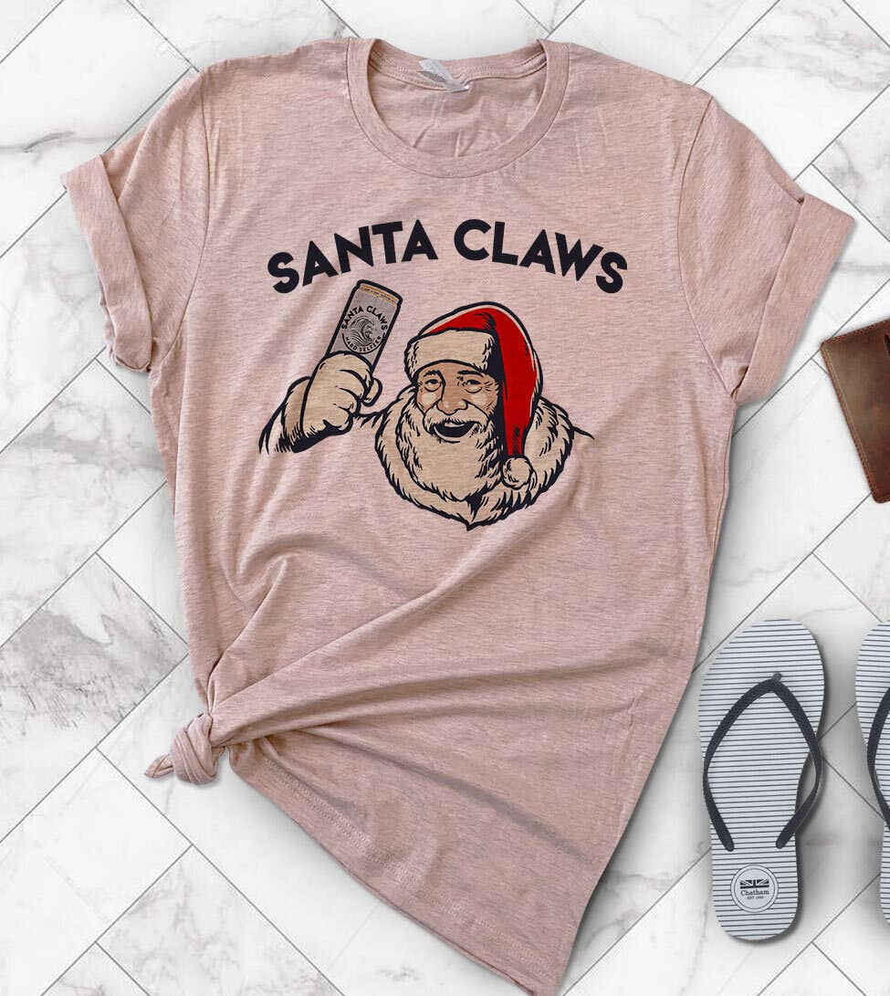 Santa Claws - Christmas Party White Claw Funny Gift T-Shirt Hoodie, Sweatshirt | PodTeesHub.com