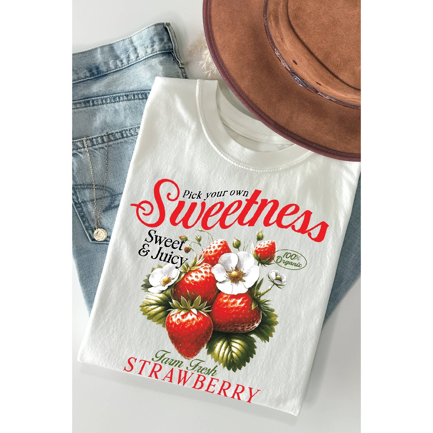 Farm Fresh Strawberries Short Sleeve Tee Hoodie, Sweatshirt | PodTeesHub.com