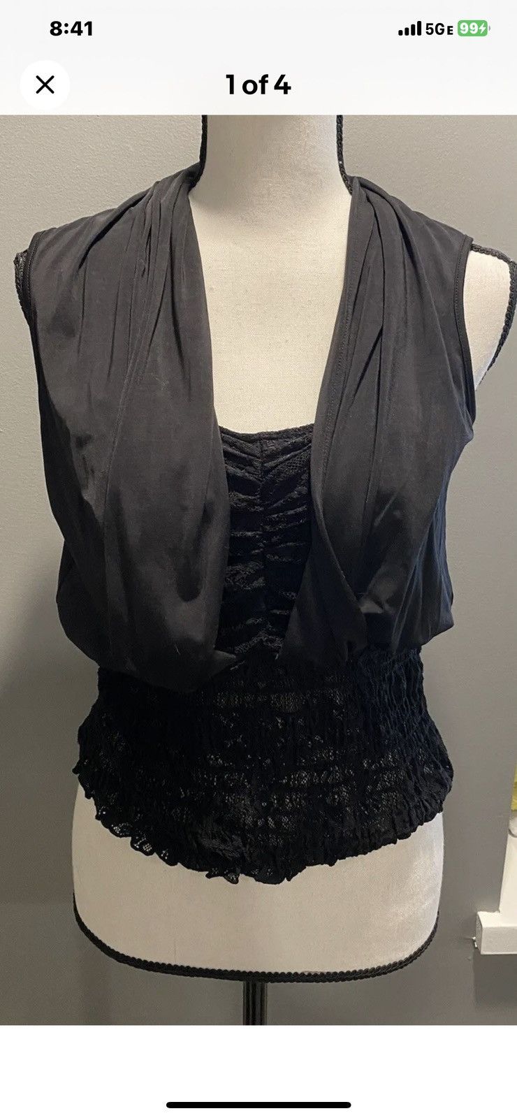 Xoxo Stunning Black Sleeveless Lacy Top T-Shirts, Hoodie, Sweatshirt | PodTeesHub.com