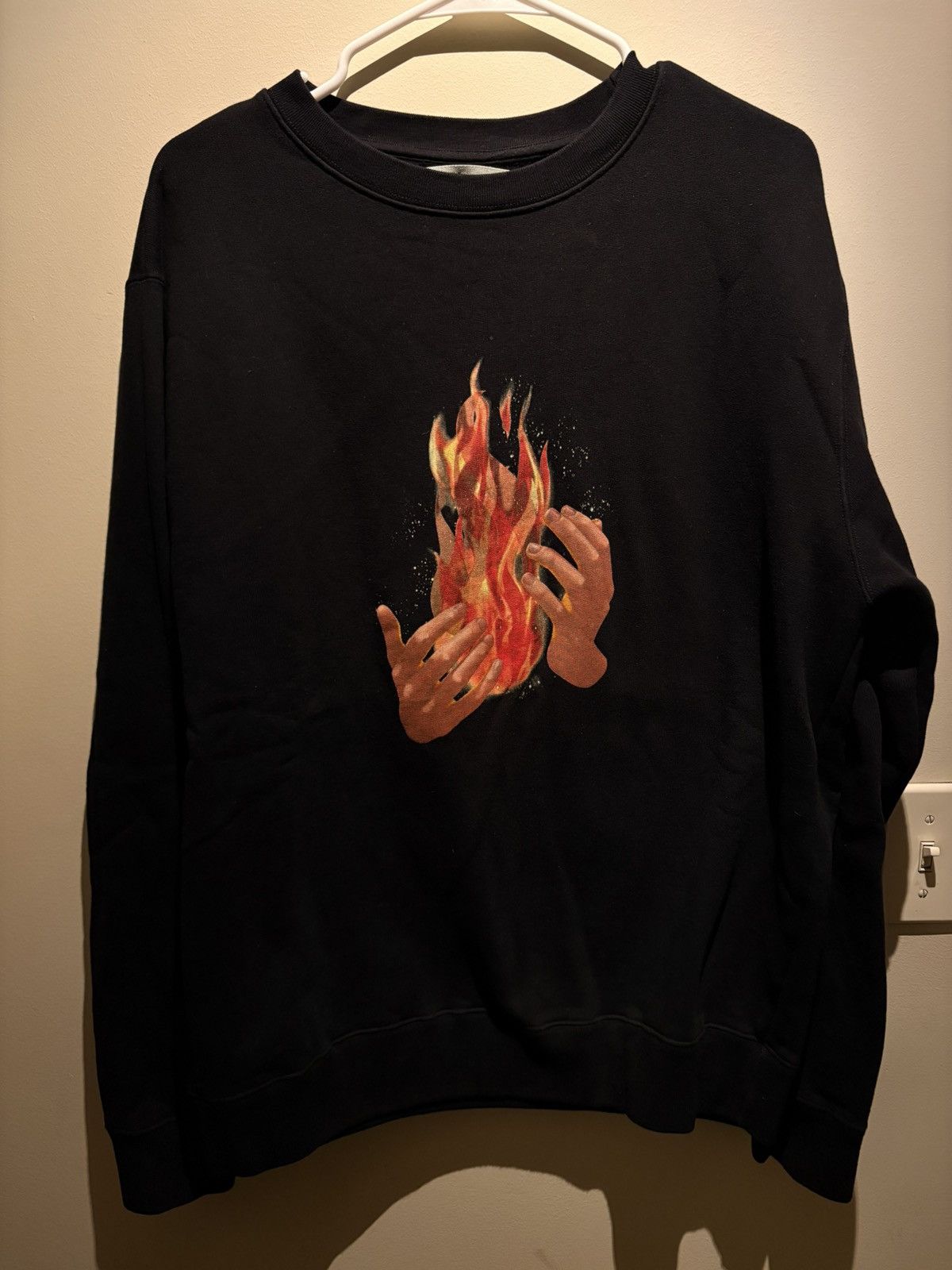 White Off White Diagonal Flame Sweatshirt T-Shirts, Hoodie | PodTeesHub.com