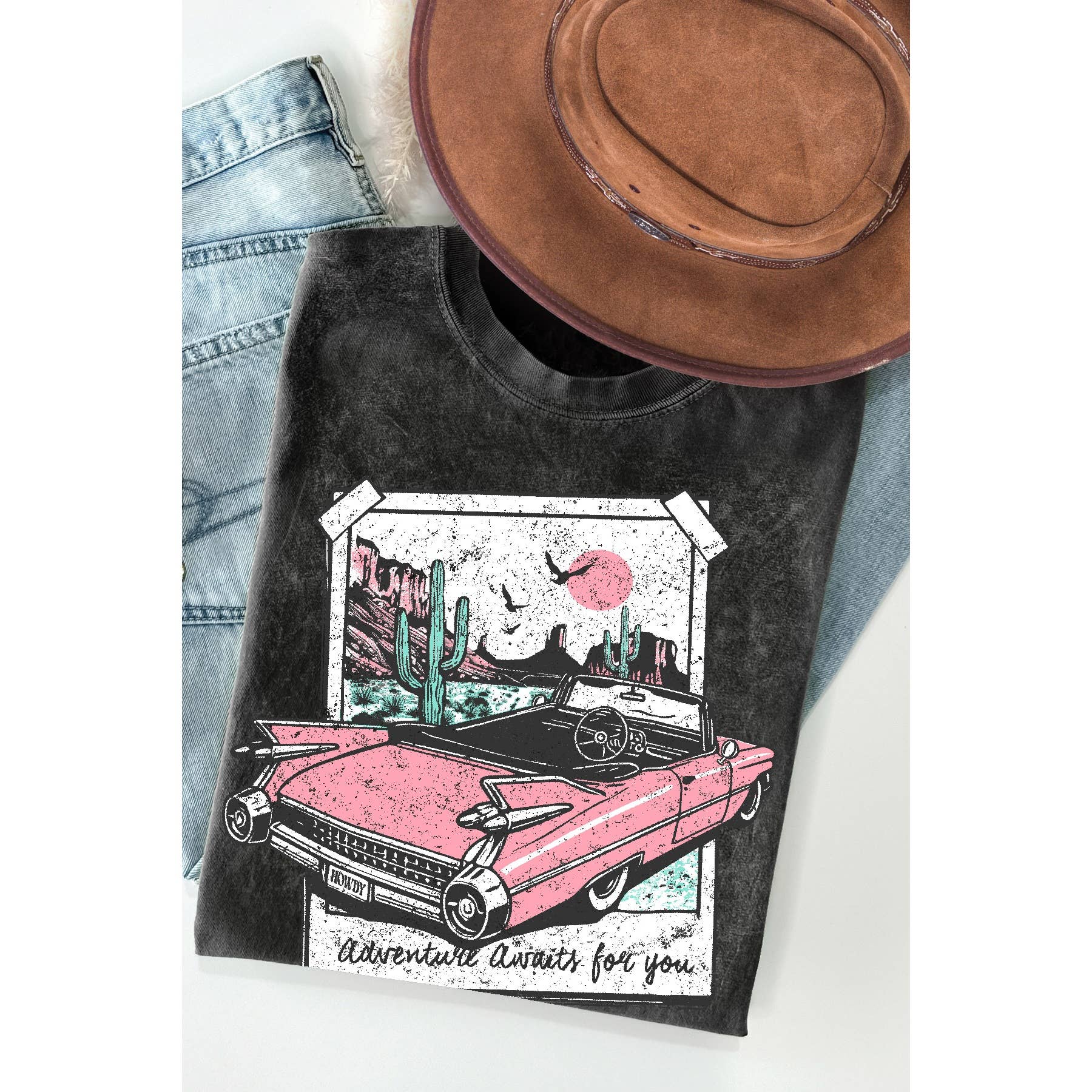 Adventure Awaits For You - Mineral Wash T Shirt Hoodie, Sweatshirt | PodTeesHub.com