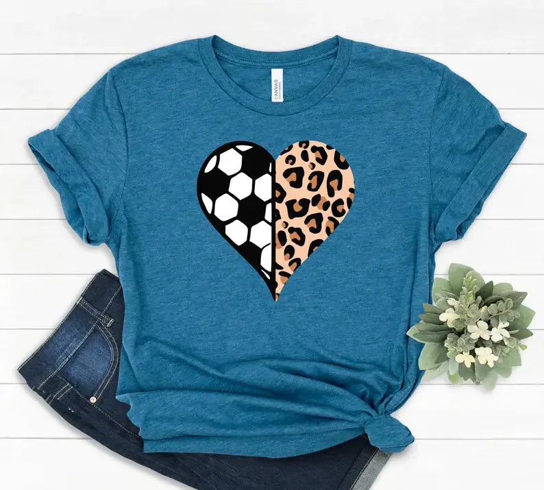 Soccer Lover Heart T-Shirt Hoodie, Sweatshirt | PodTeesHub.com