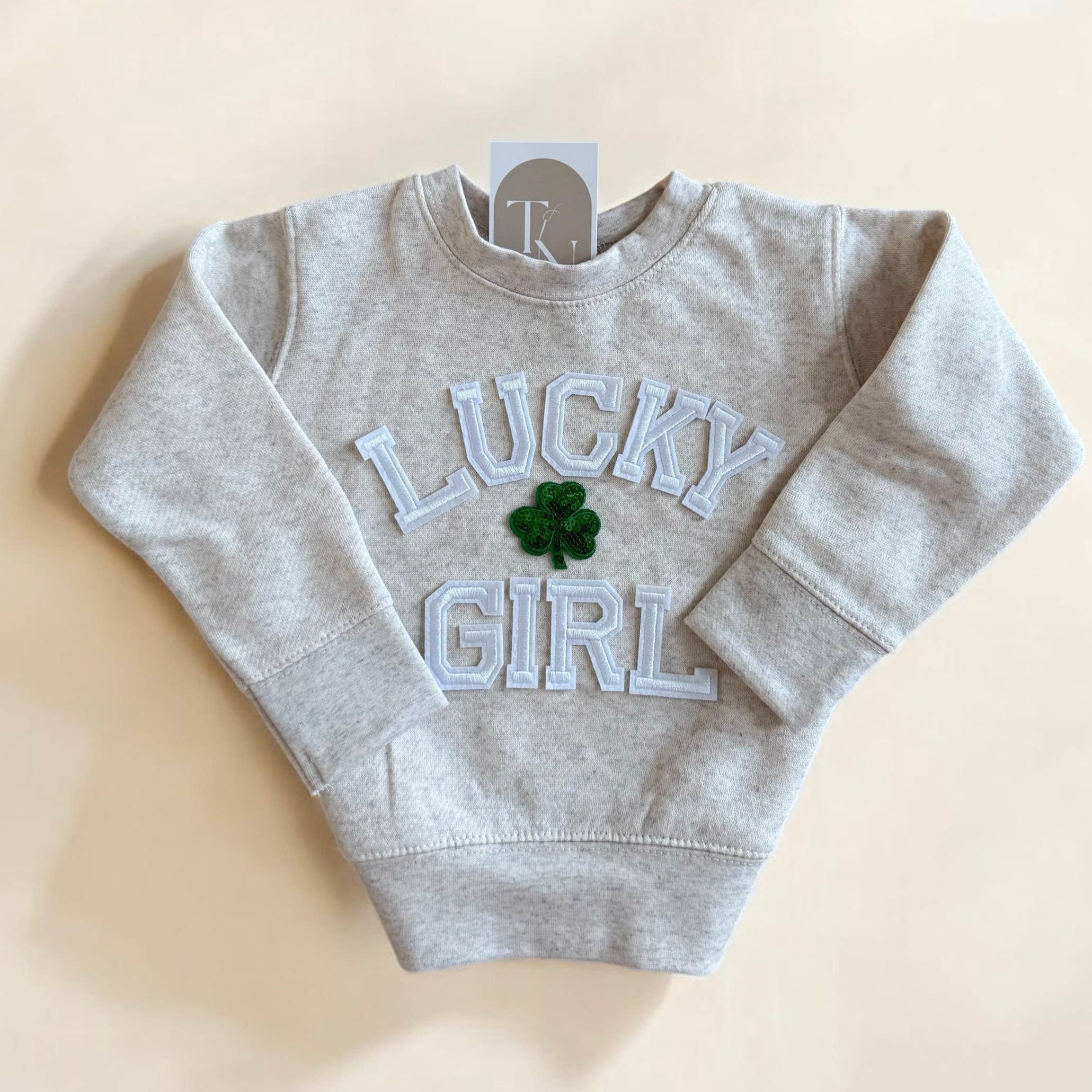 Lucky Girl Toddler St Patricks Day Sweatshirt T-Shirts, Hoodie | PodTeesHub.com