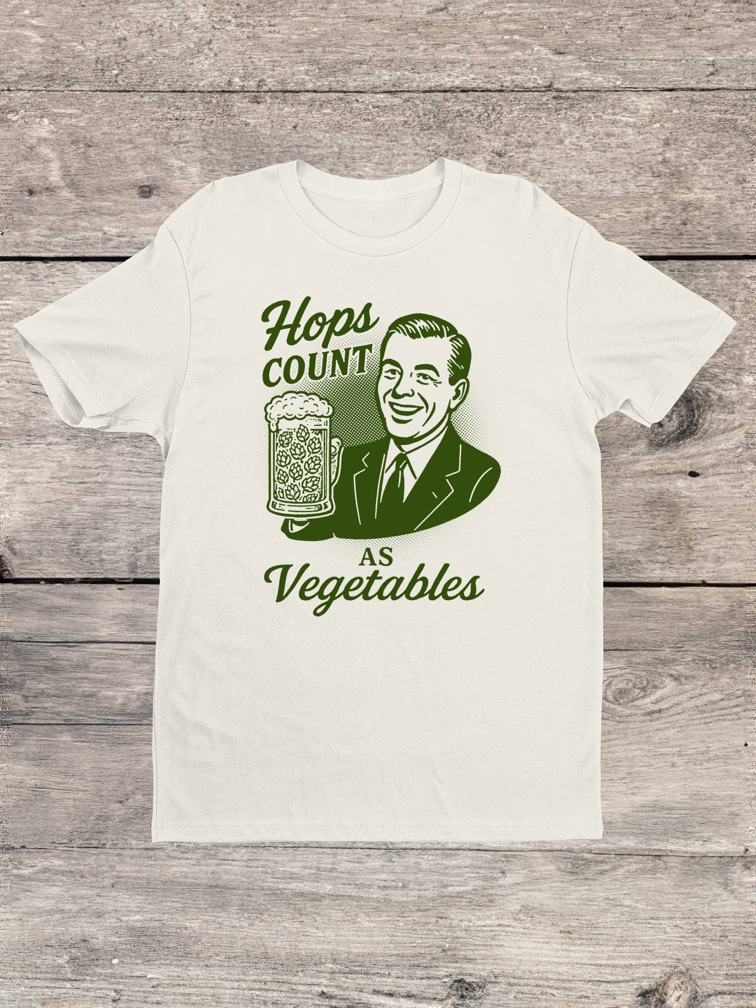 Hops Count As Vegetables Men's T-Shirt Hoodie, Sweatshirt | PodTeesHub.com